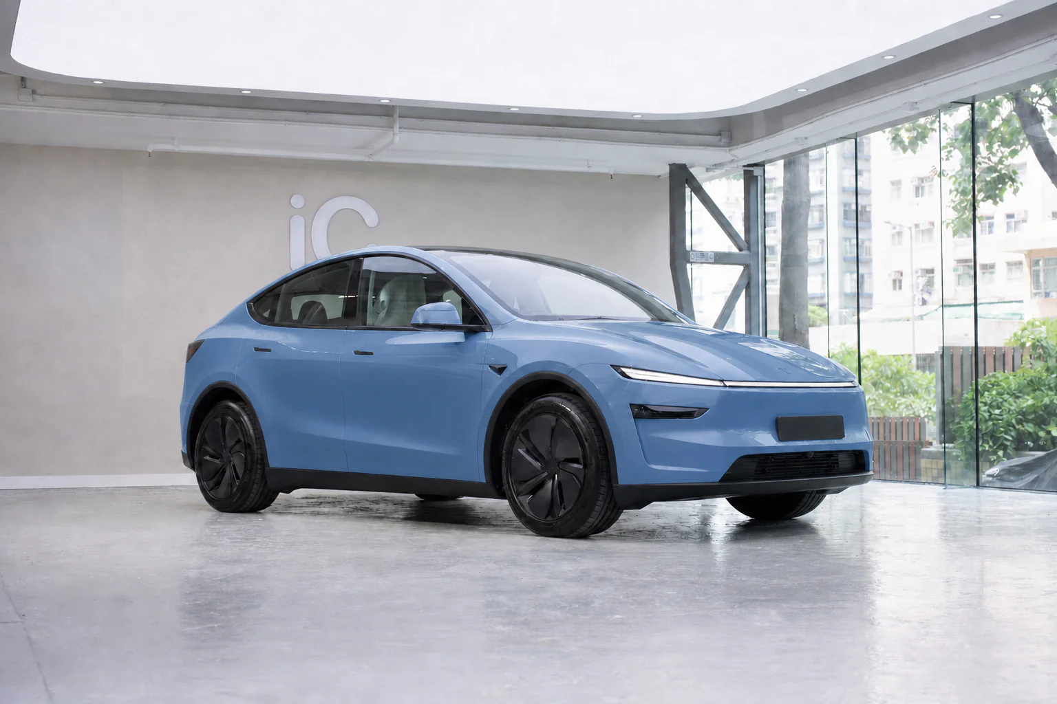 Meissen Blue Tesla Model Y 模擬效果