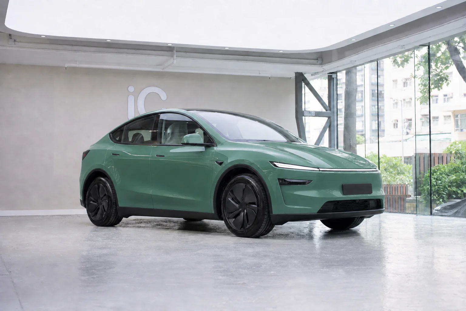 Lush Arcadia Green Tesla Model Y 模擬效果