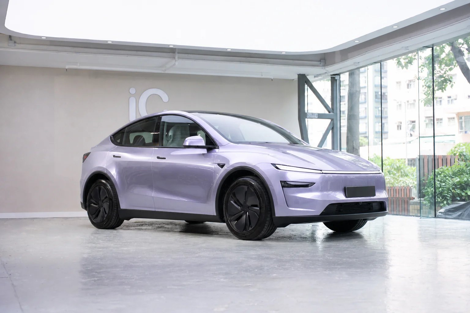 Dusk Grey Purple Tesla Model Y 模擬效果