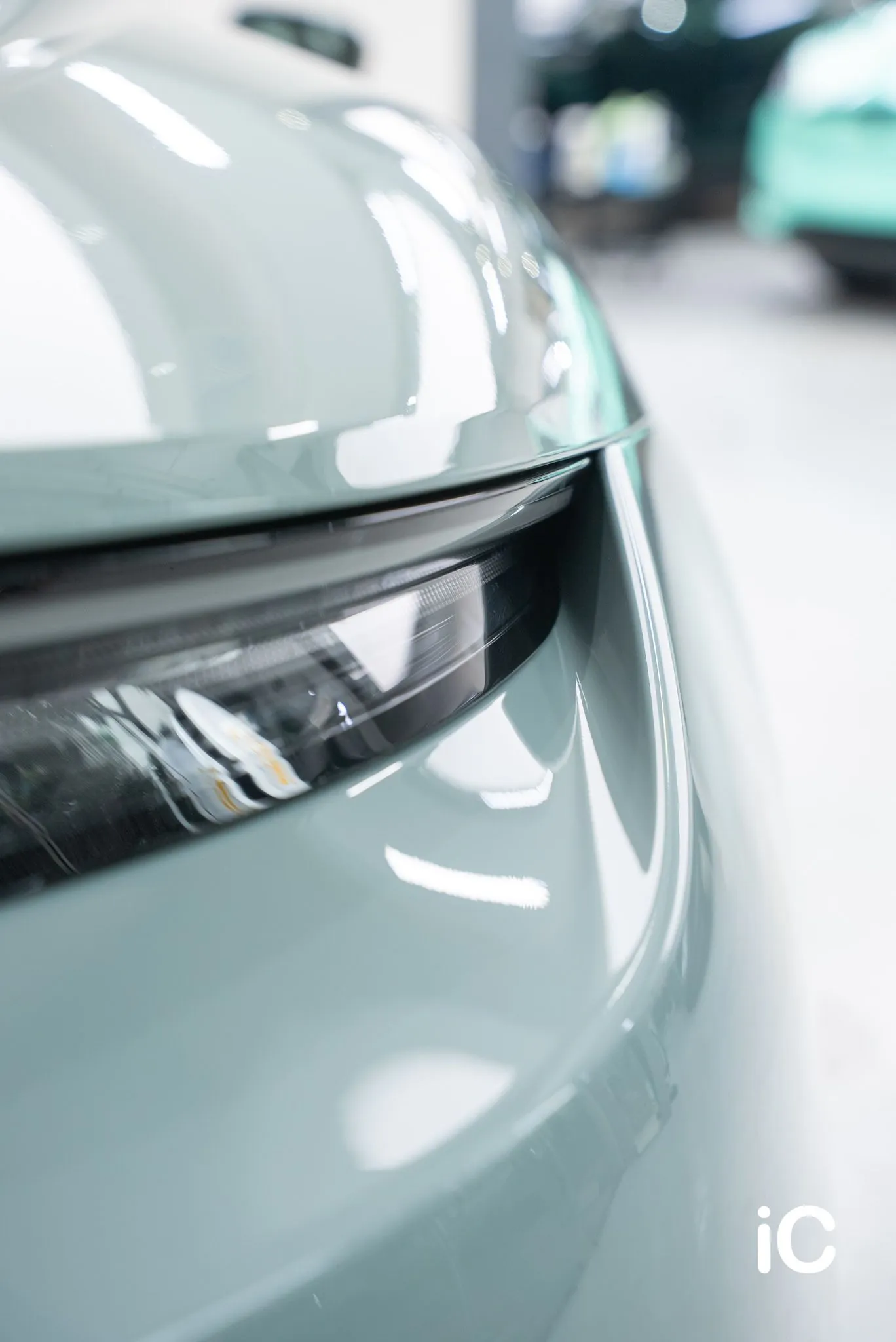 Porsche Taycan 透明 PPF 施工作品