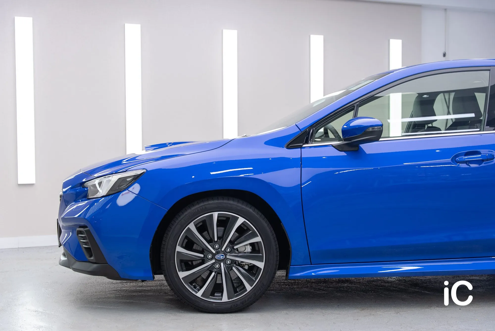 Subaru Levorg 鍍膜完成後的車側前段