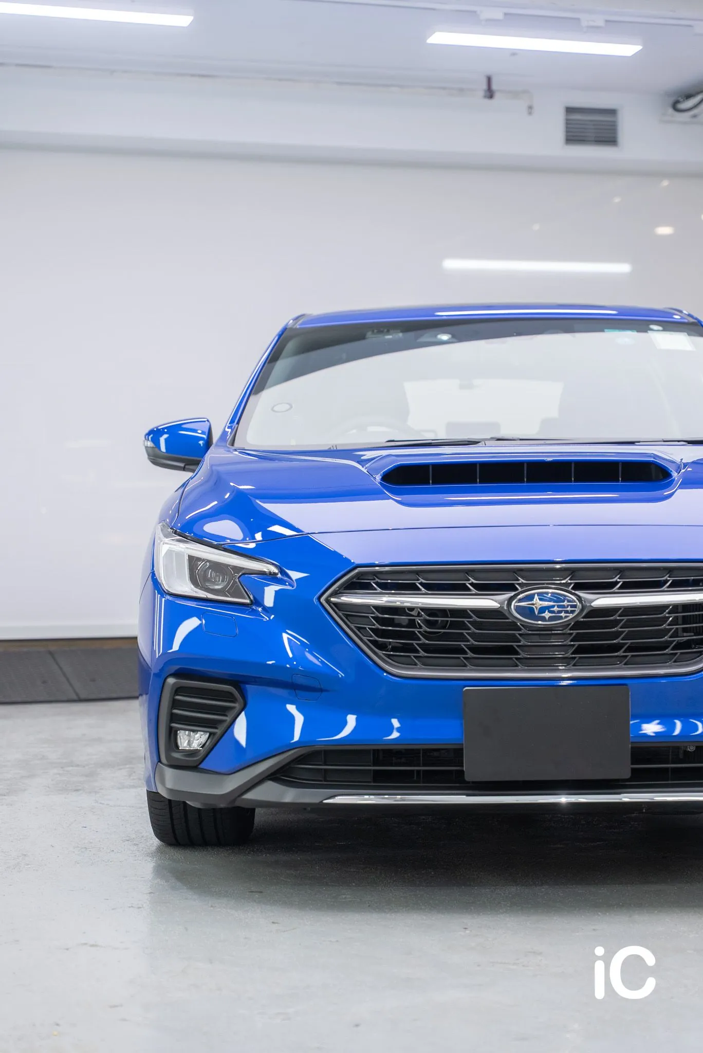 Subaru Levorg 鍍膜完成後的車頭