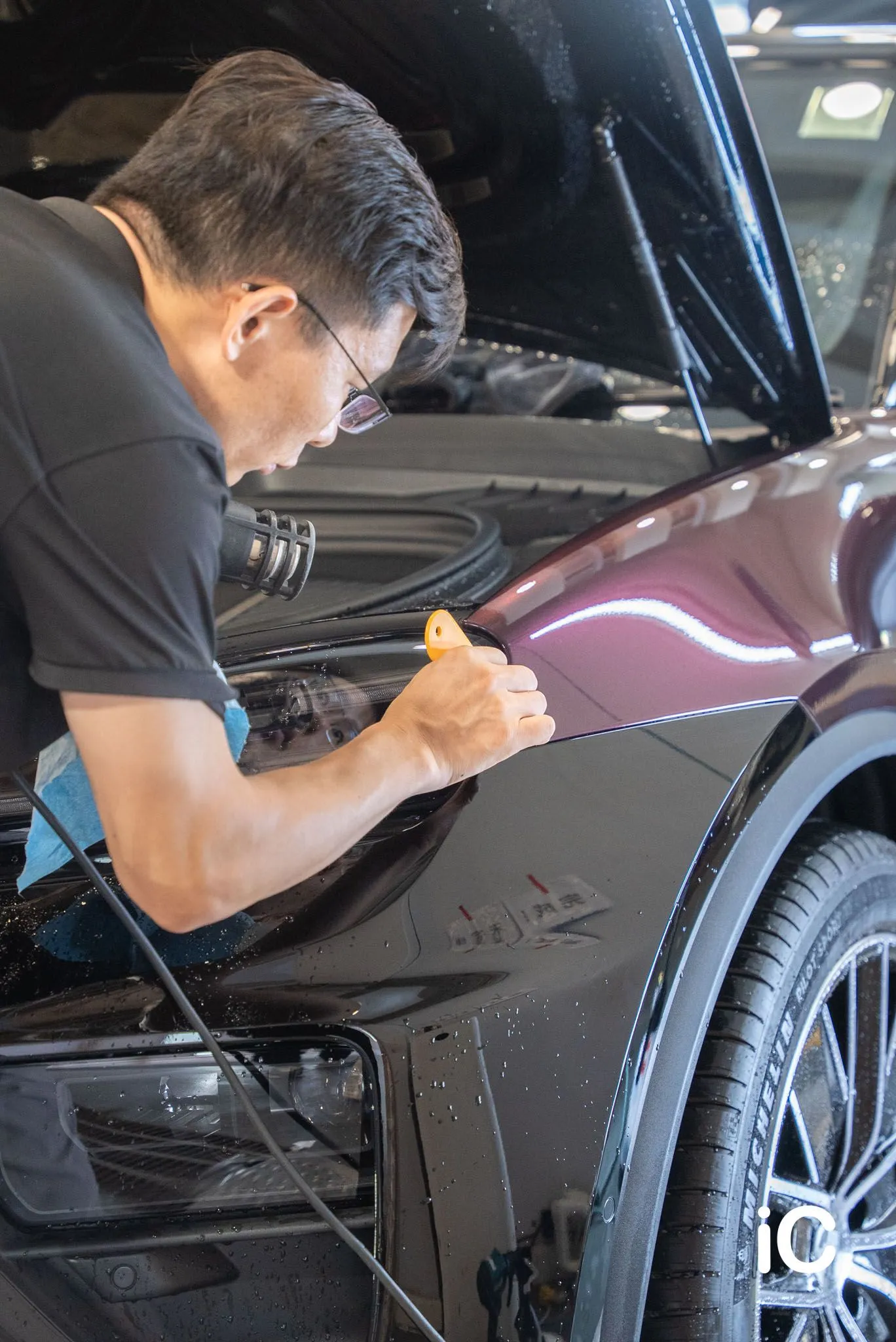 Porsche Macan EV 轉色 PPF 施工作品