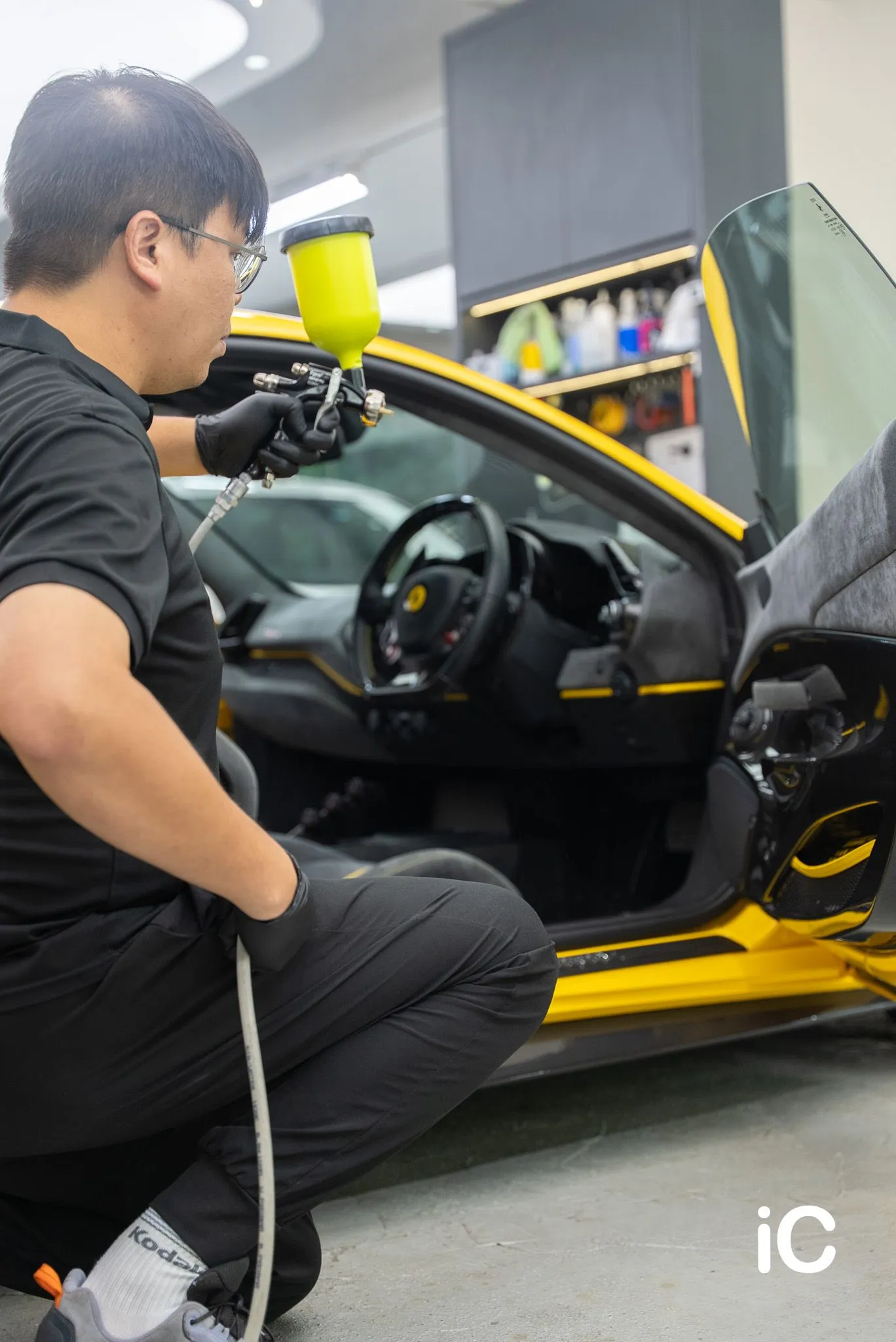 Ferrari 488 車廂抗菌塗層施工