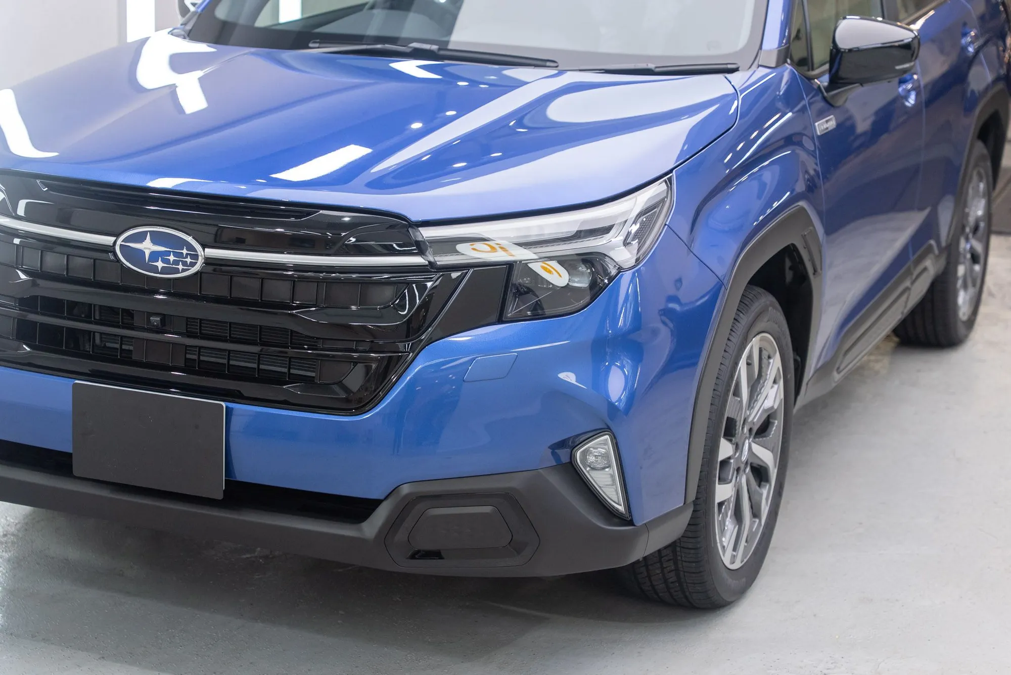 Subaru Forester 車頭與引擎蓋的完成光澤細節