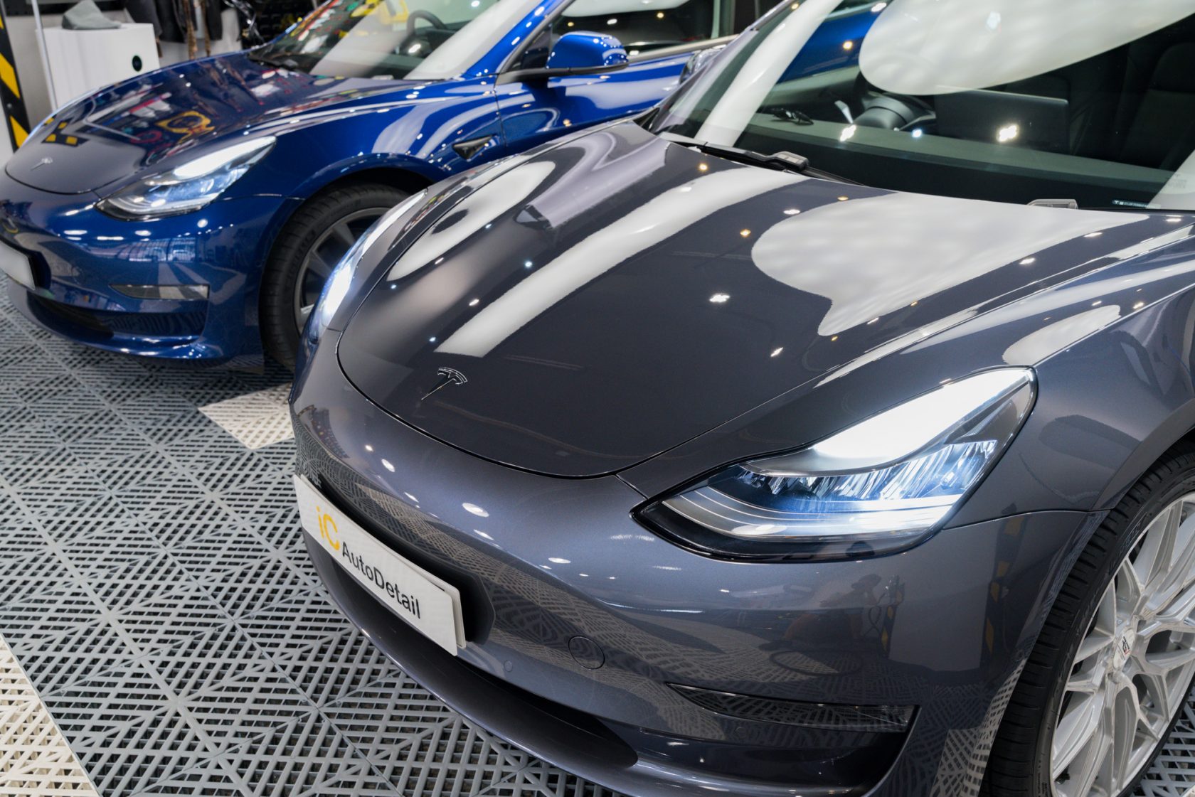 Tesla Model 3 Midnight Silver Metallic 鍍膜 施工作品
