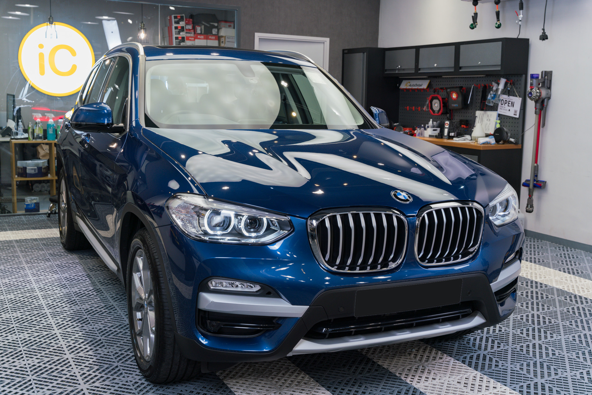 BMW X3 Blue 鍍膜 施工作品