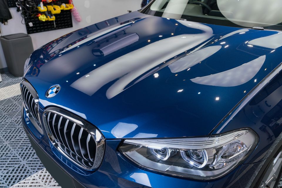 BMW X3 Blue 鍍膜 施工作品