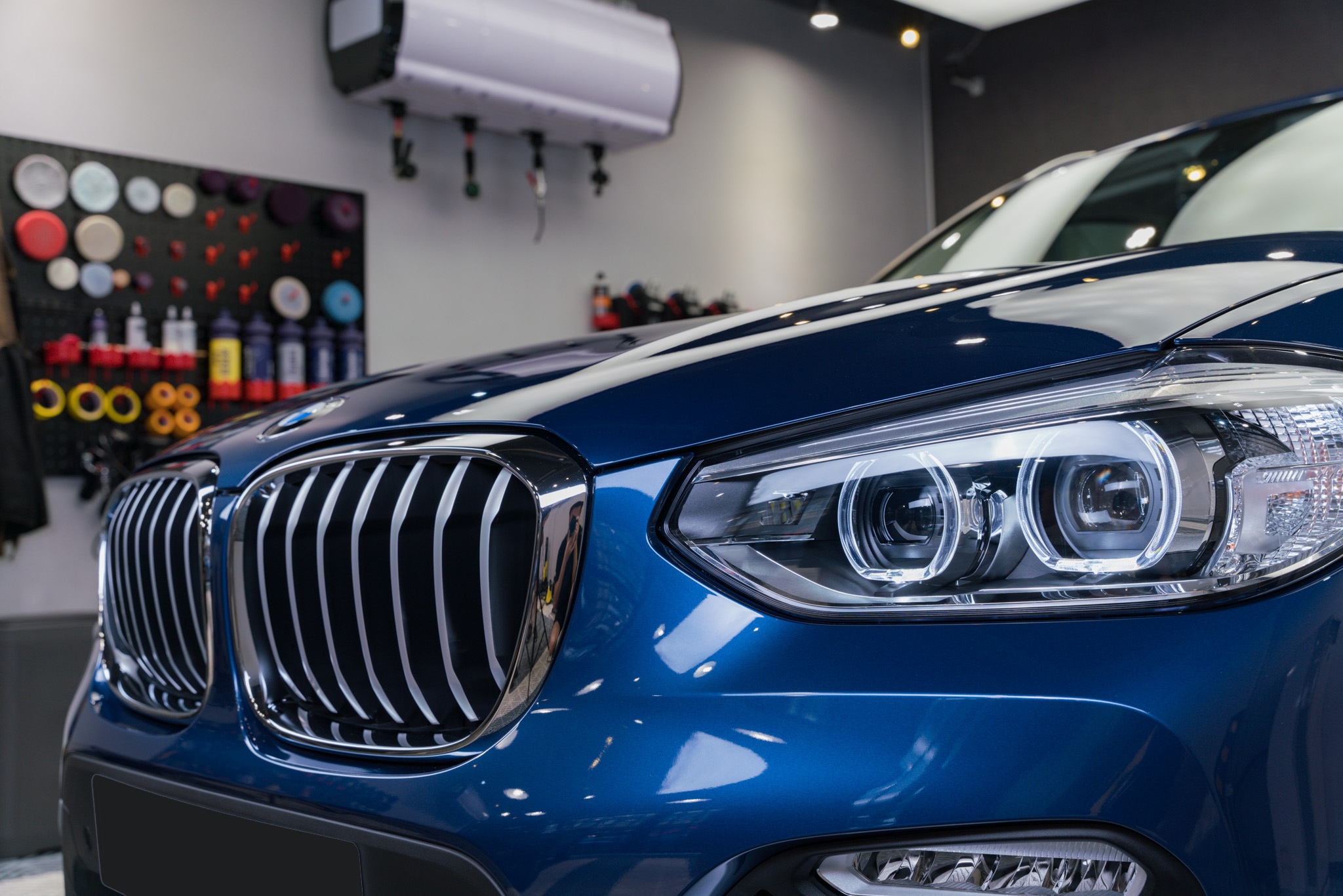 BMW X3 Blue 鍍膜 施工作品