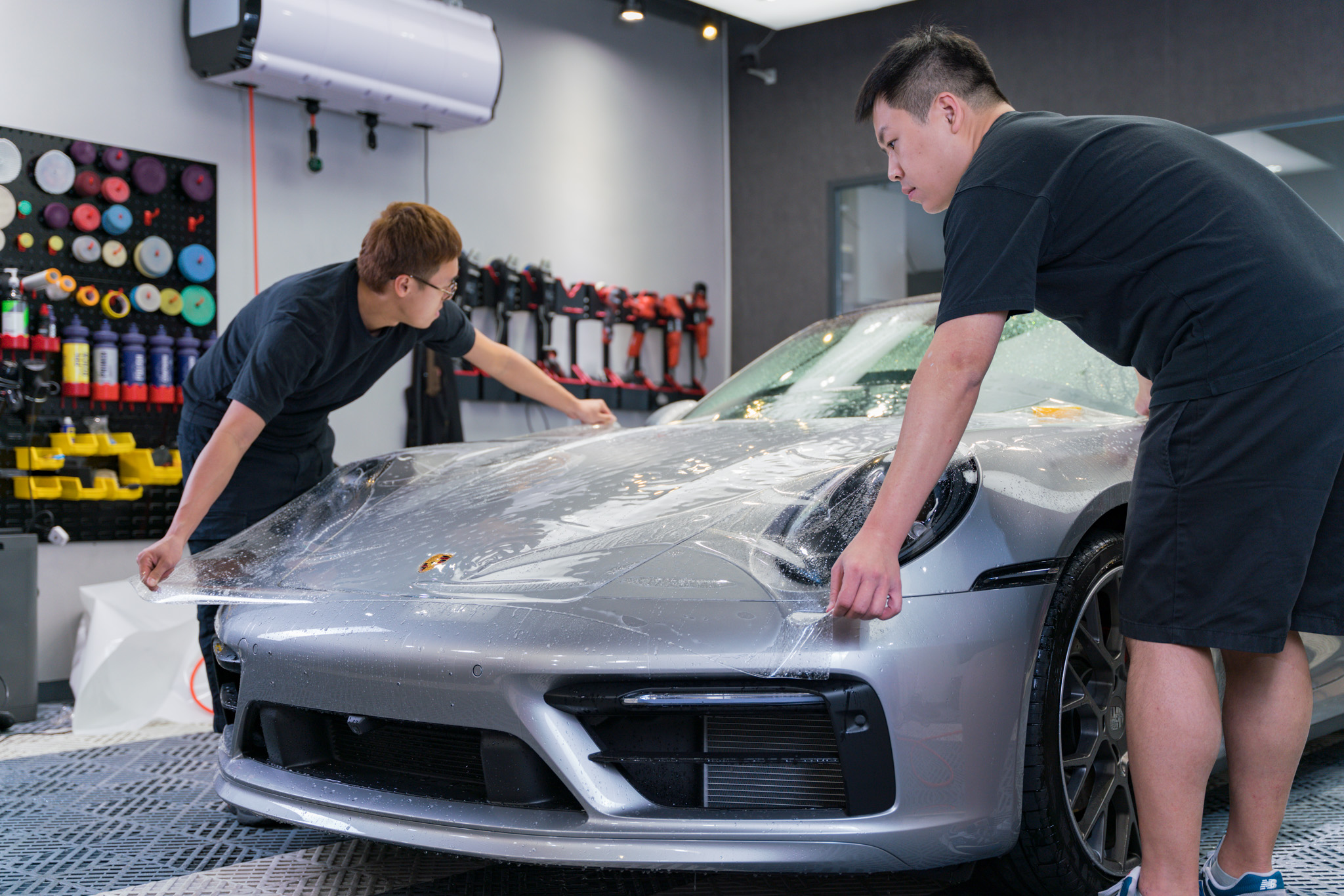 Porsche 911 (992) Carrera S 透明 PPF 施工作品
