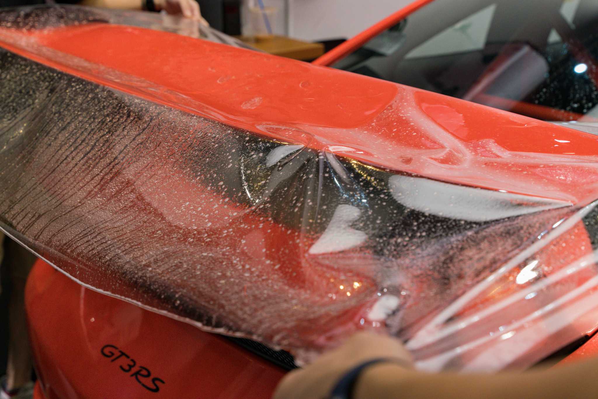 Porsche 911 GT3RS 透明 PPF 施工作品
