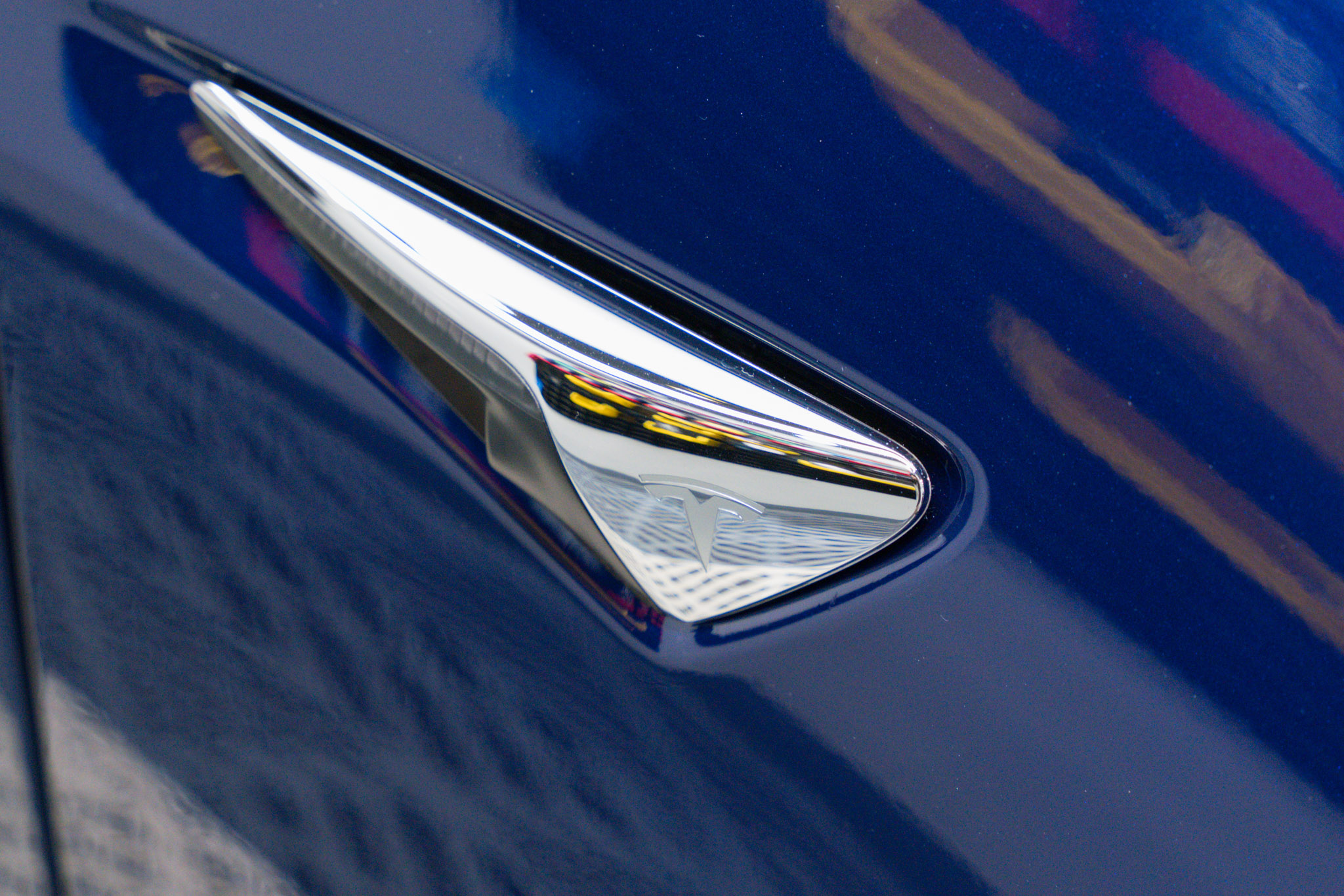 Tesla Model 3 Deep Blue Metallic 透明 PPF 施工作品