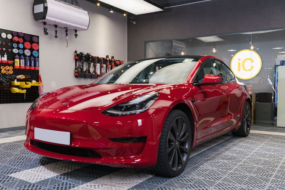 Tesla Model 3 Multi-Coat Red 鍍膜 施工作品