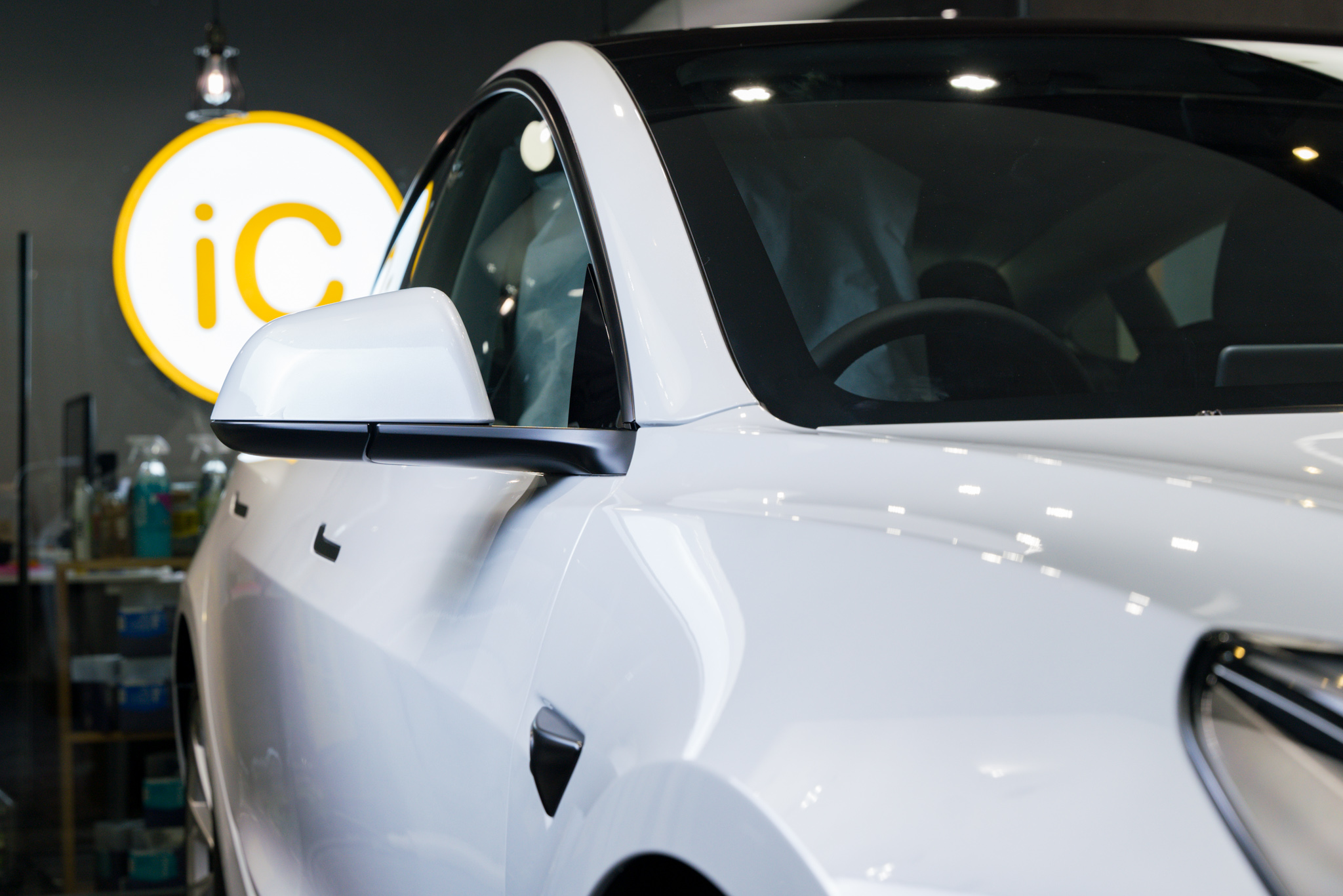 Tesla Model 3 Pearl White 透明 PPF 施工作品
