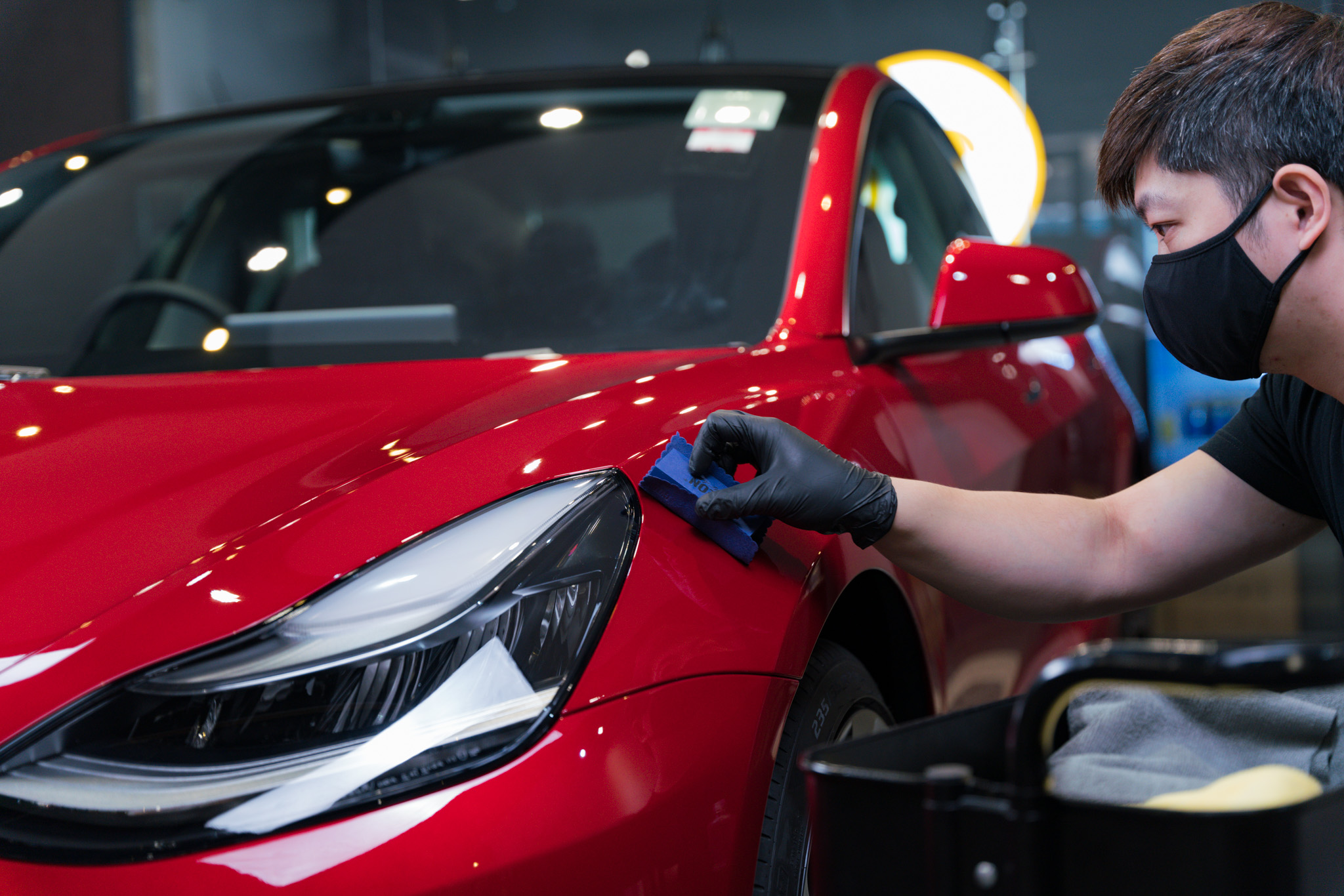 Tesla Model 3 Multi-Coat Red Performance 鍍膜 施工作品