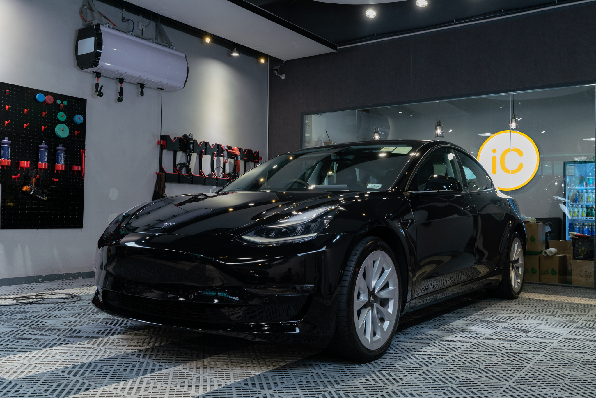 Tesla Model 3 Solid Black 透明 PPF 施工作品