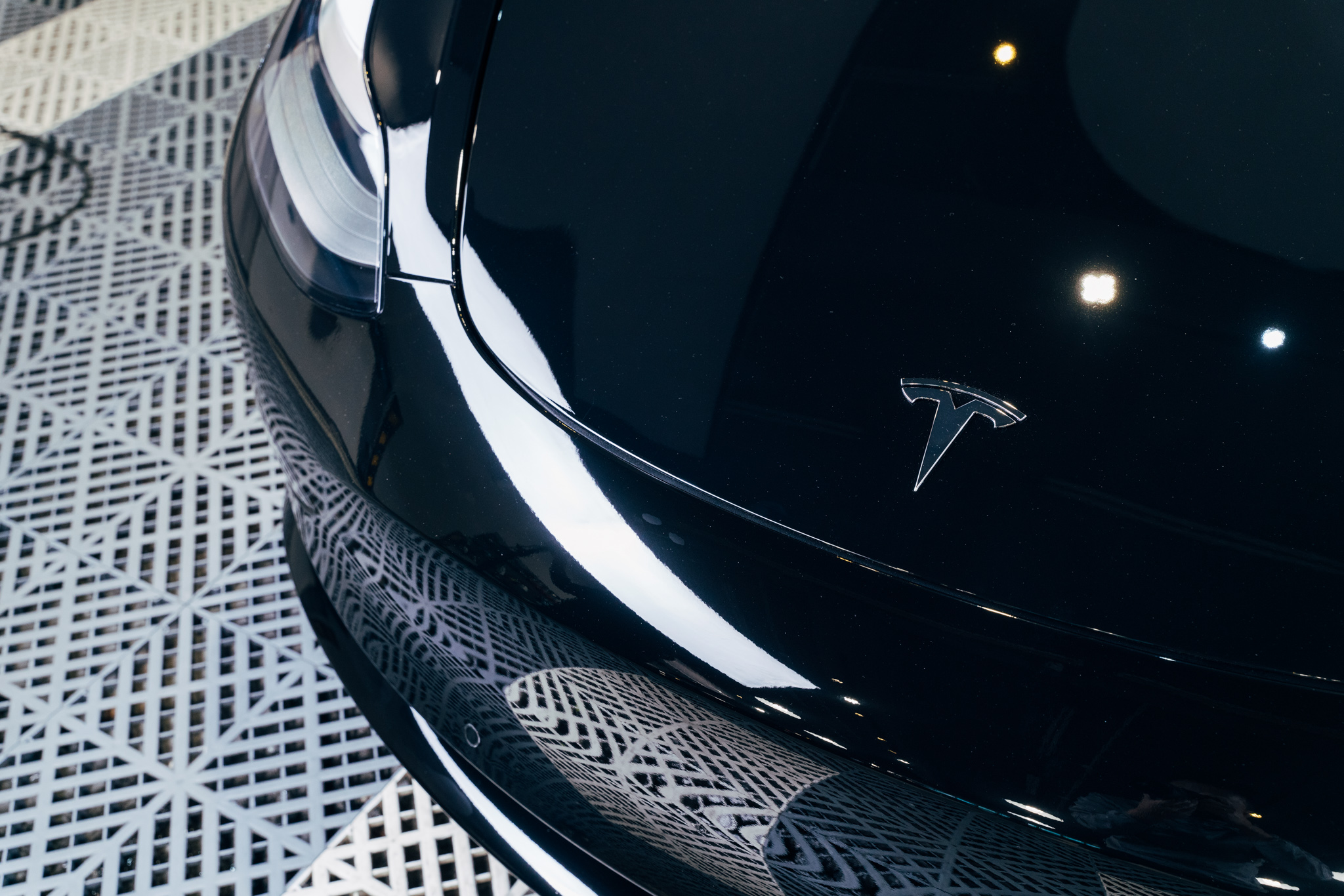 Tesla Model 3 Solid Black 透明 PPF 施工作品