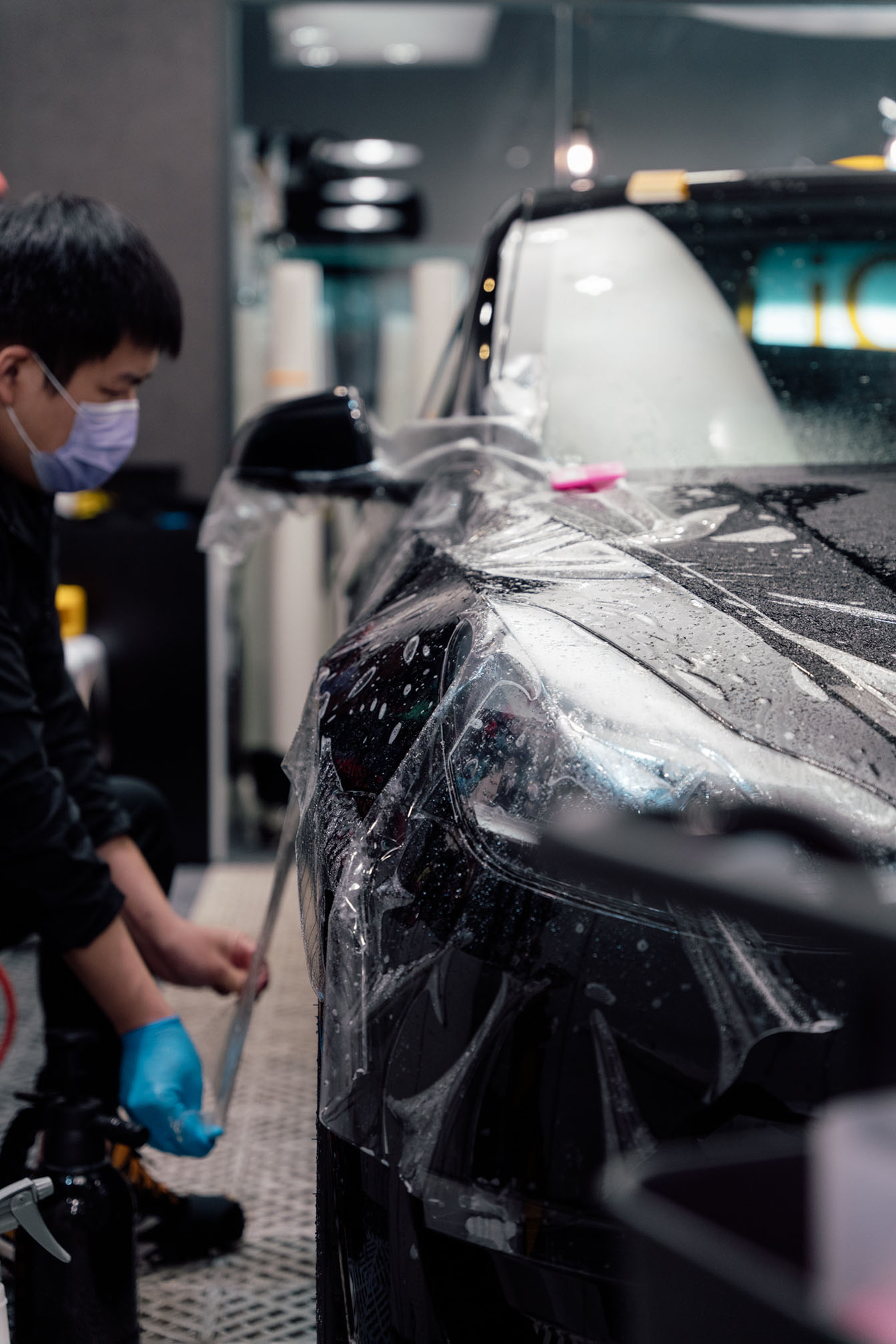 Tesla Model 3 Solid Black 透明 PPF 施工作品