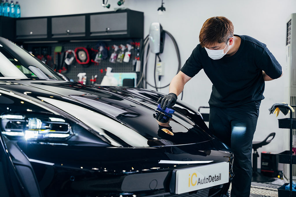Porsche Taycan 4S 鍍膜 施工作品