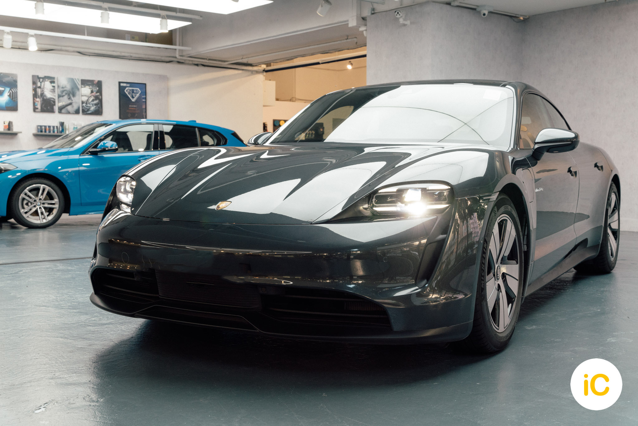 Porsche Taycan 4S 透明 PPF 施工作品