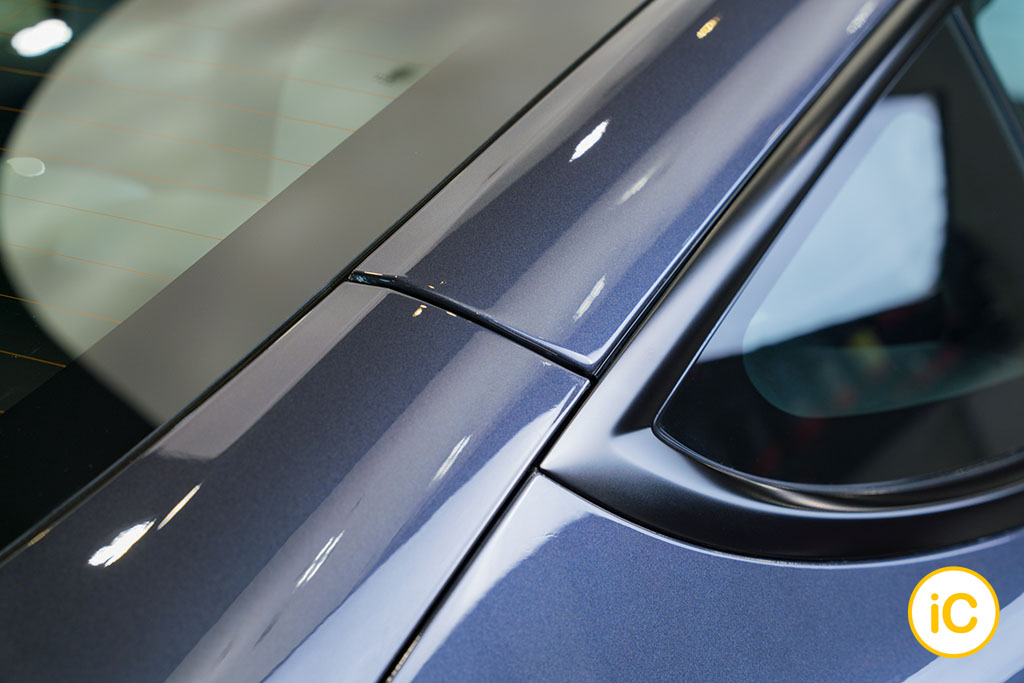 Tesla Model 3 Midnight Silver Metallic 透明 PPF 施工作品