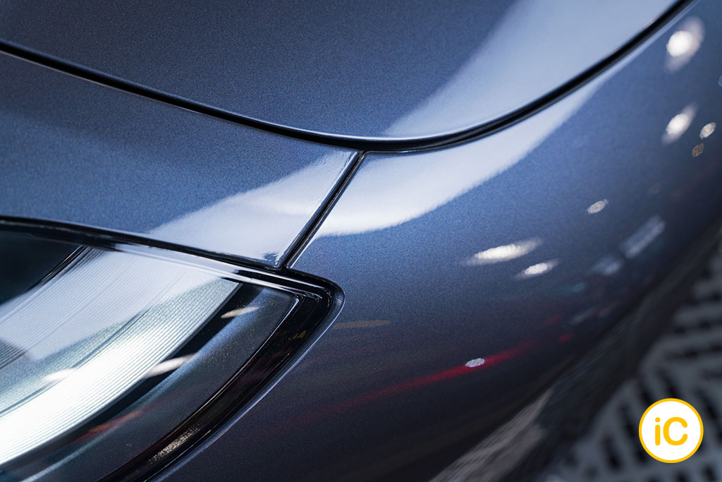 Tesla Model 3 Midnight Silver Metallic 透明 PPF 施工作品