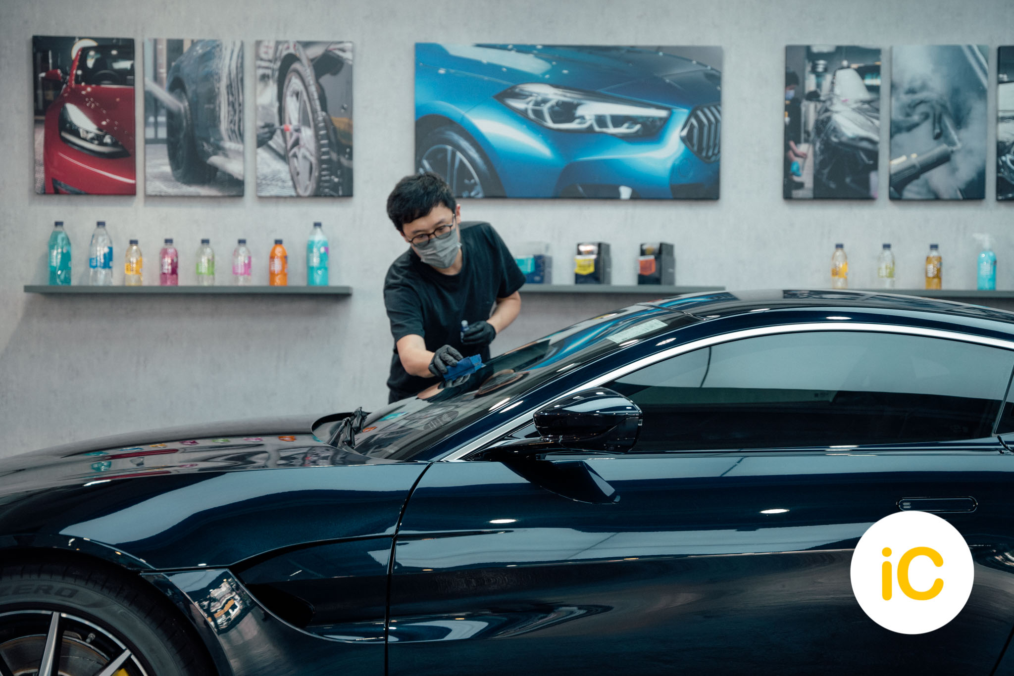 Aston Martin Vantage 透明 PPF 施工作品