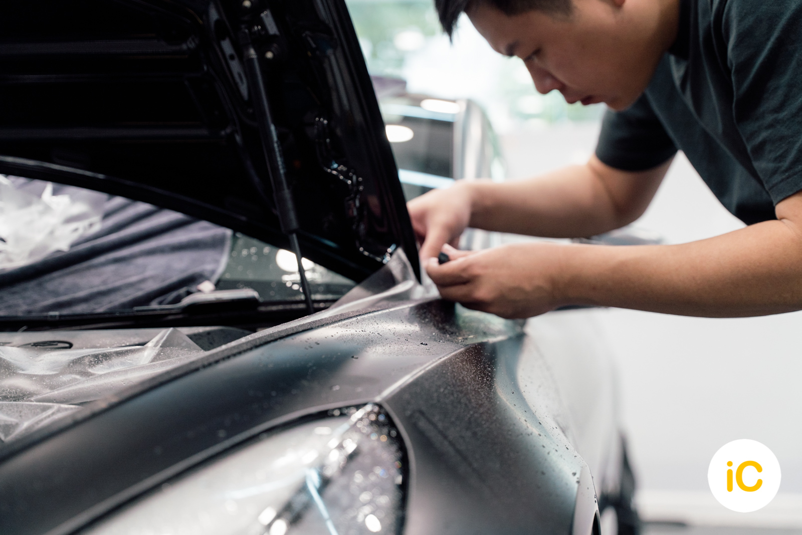 Tesla Model 3 純黑 透明 PPF 施工作品