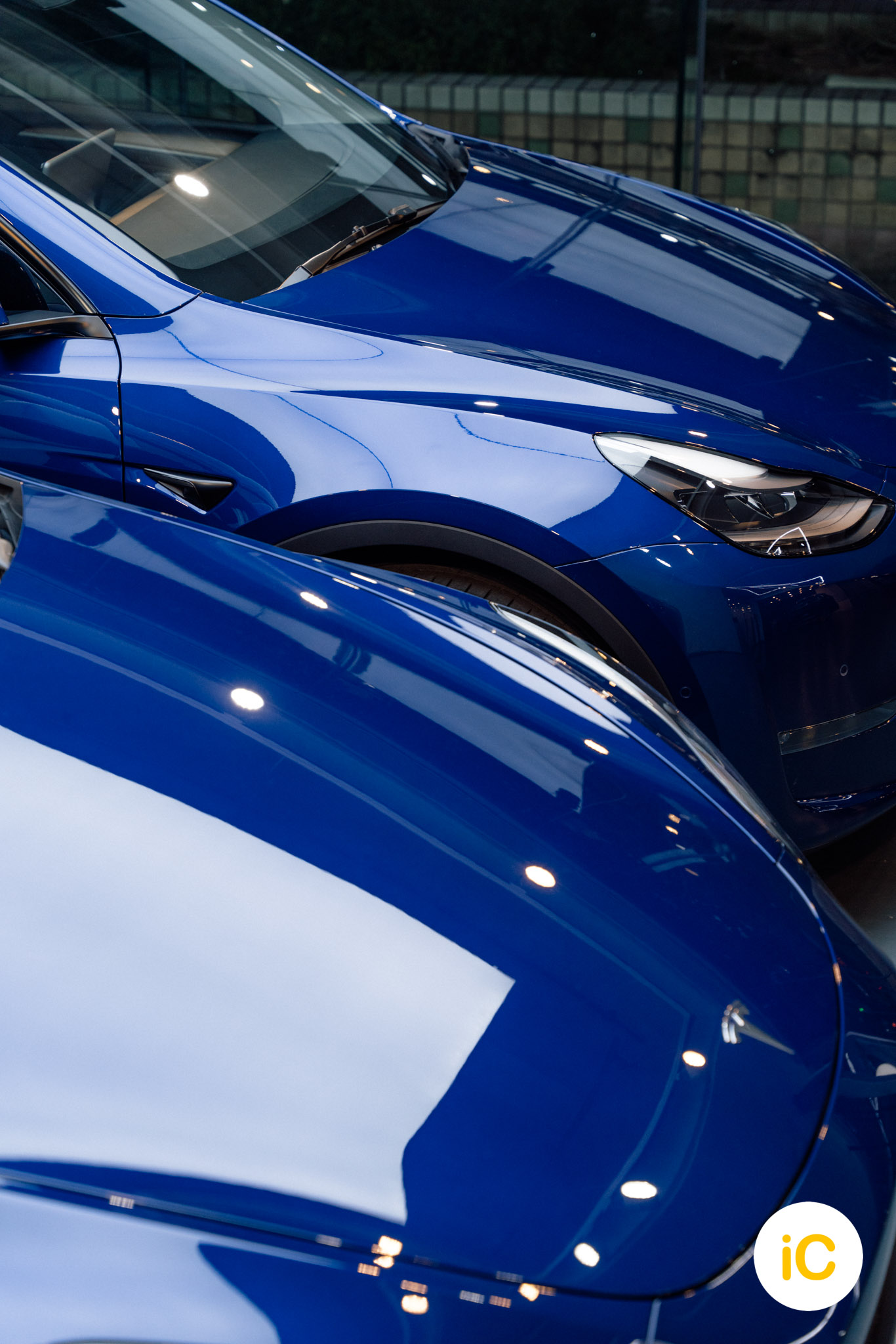 Tesla Model Y 深藍 透明 PPF 施工作品