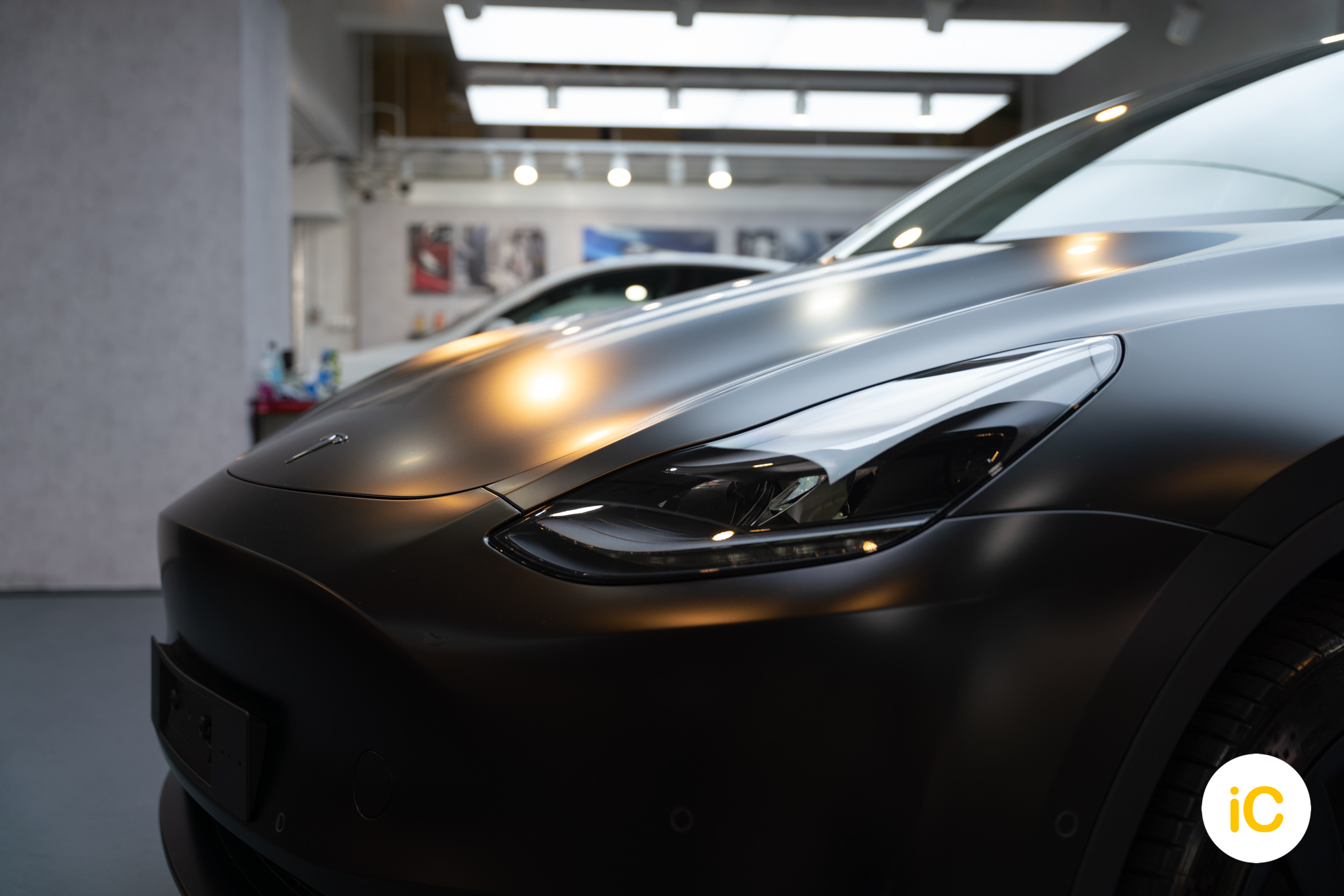 Tesla Model Y 純黑 透明 PPF 施工作品