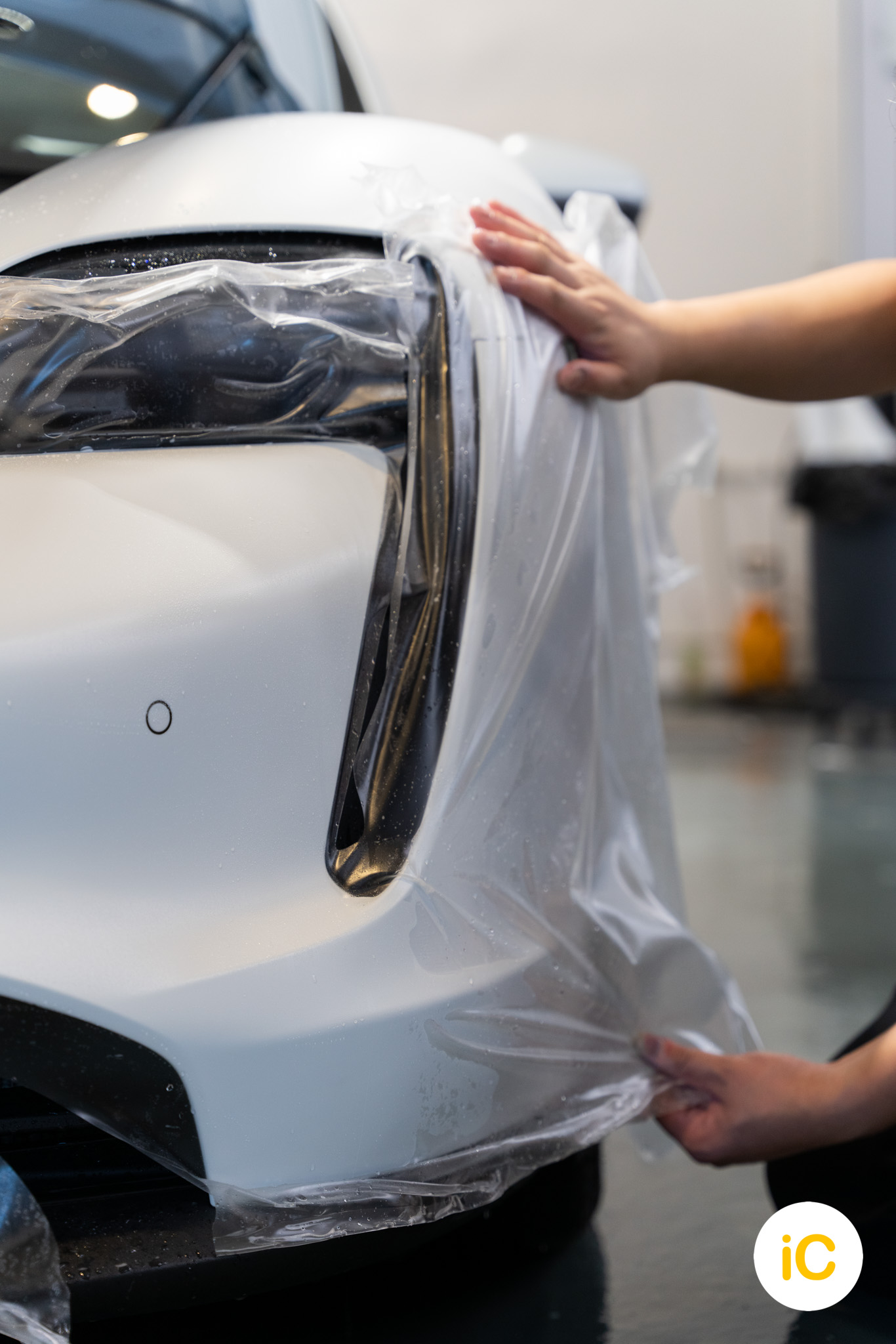 Porsche Taycan 透明 PPF 施工作品