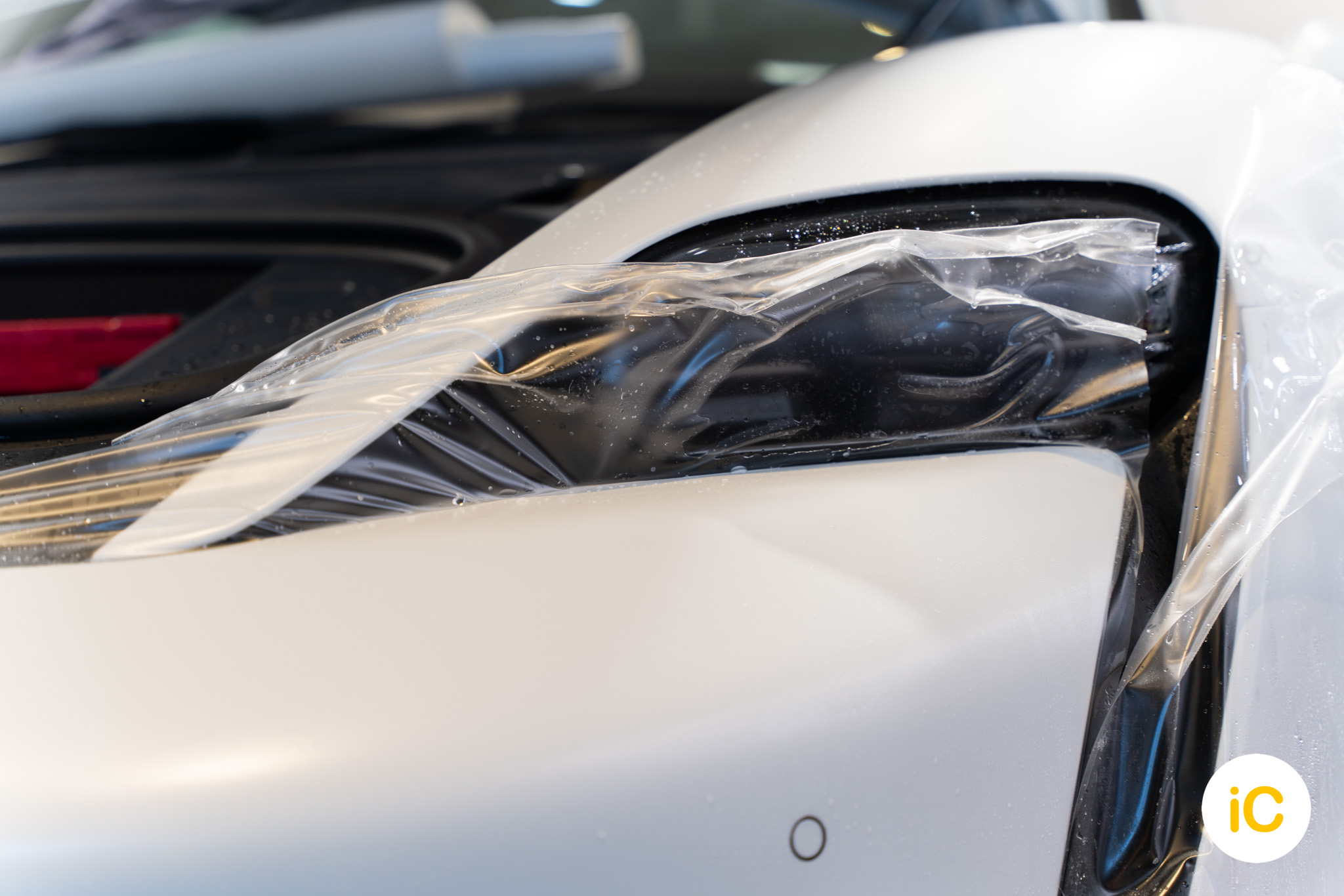Porsche Taycan 透明 PPF 施工作品