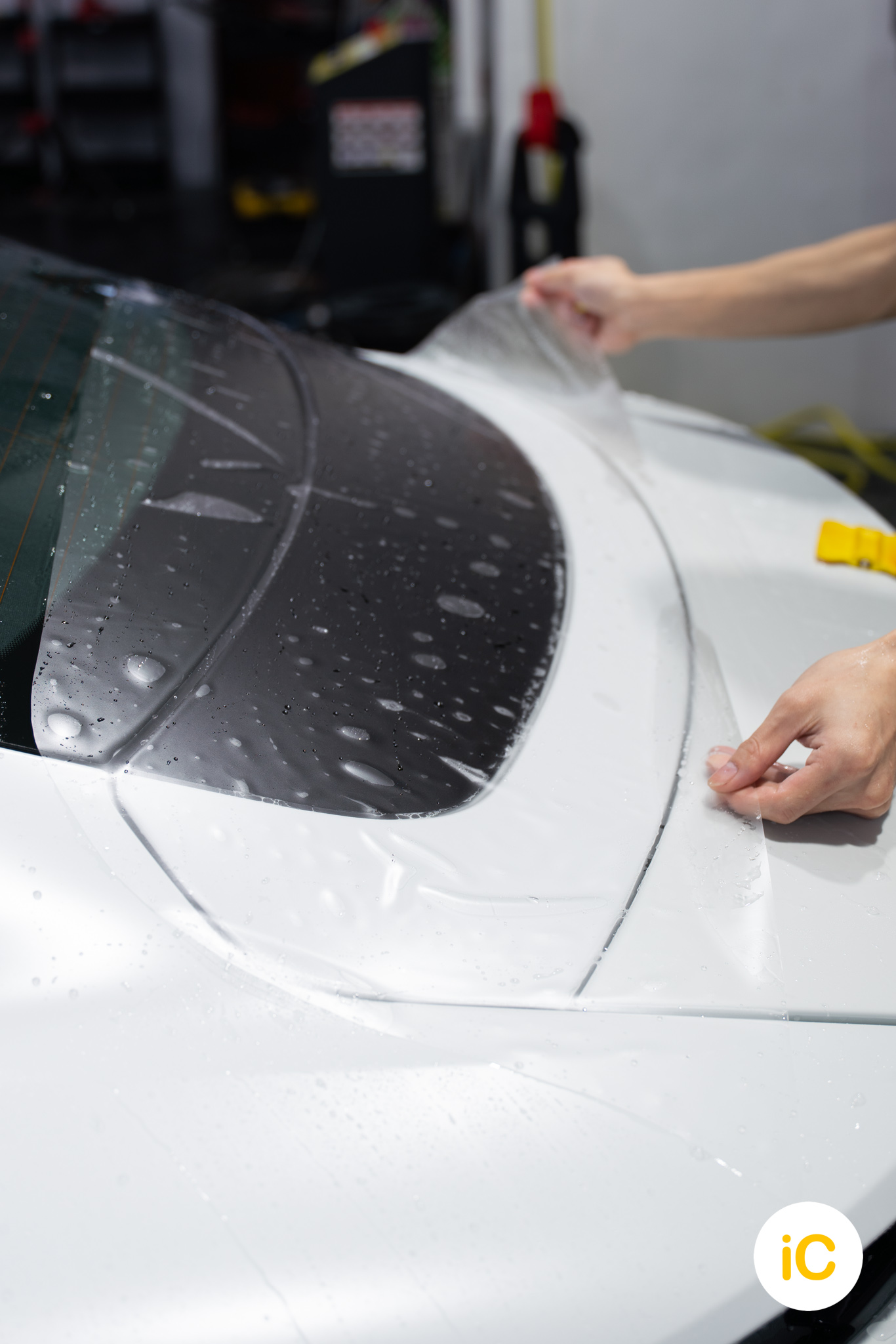 Porsche Taycan 透明 PPF 施工作品