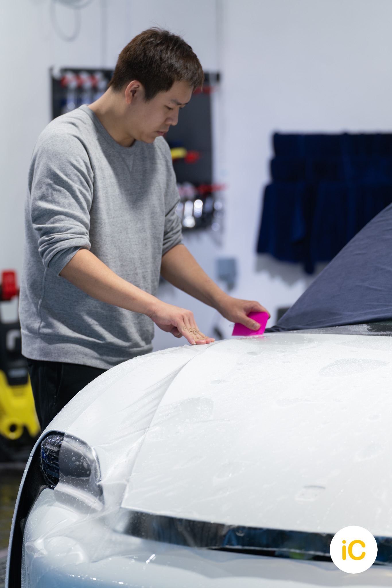 Porsche Taycan 透明 PPF 施工作品