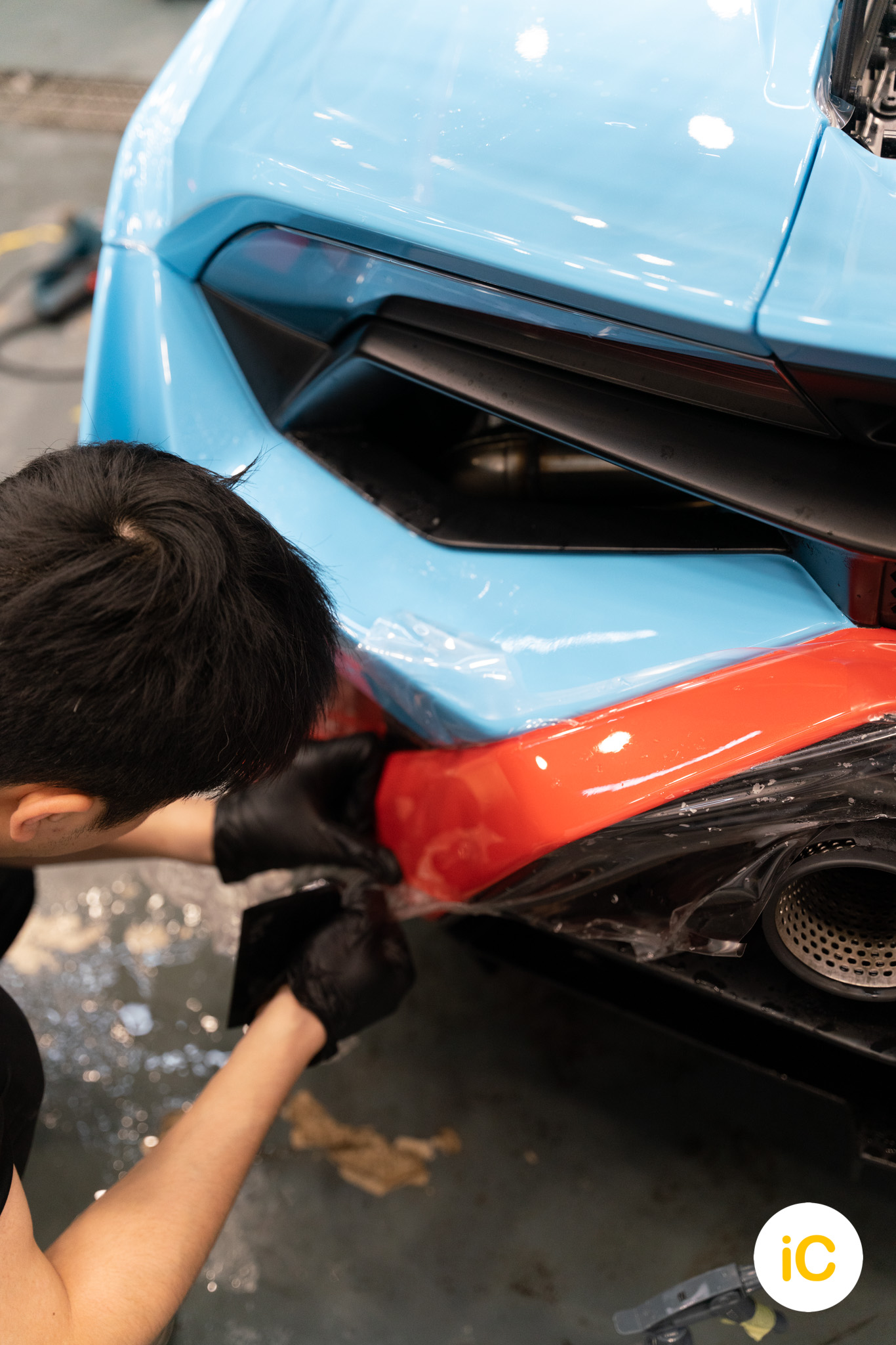 Lamborghini Huracán STO 透明 PPF 施工作品