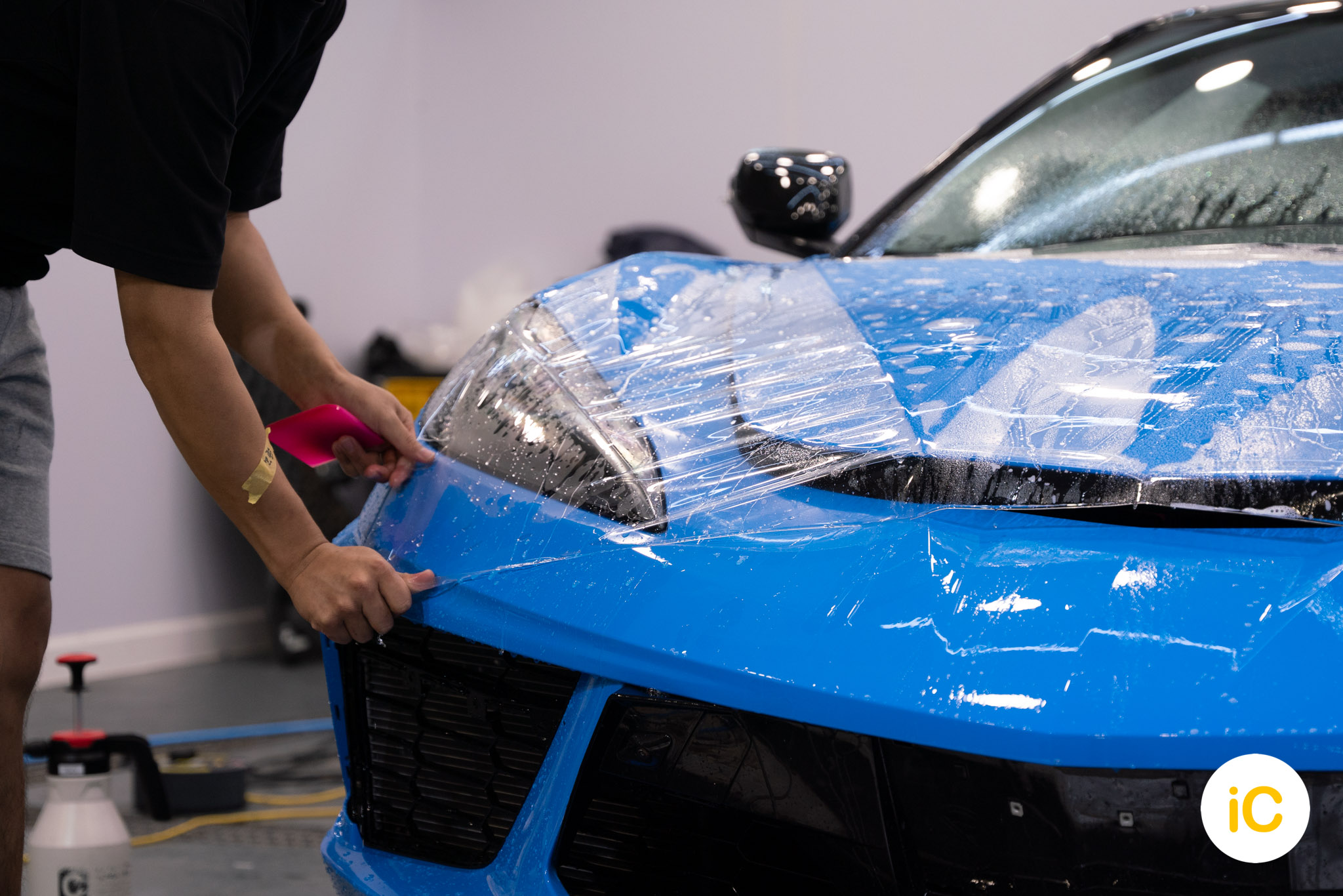 Chevrolet CORVETTE C8 透明 PPF 施工作品