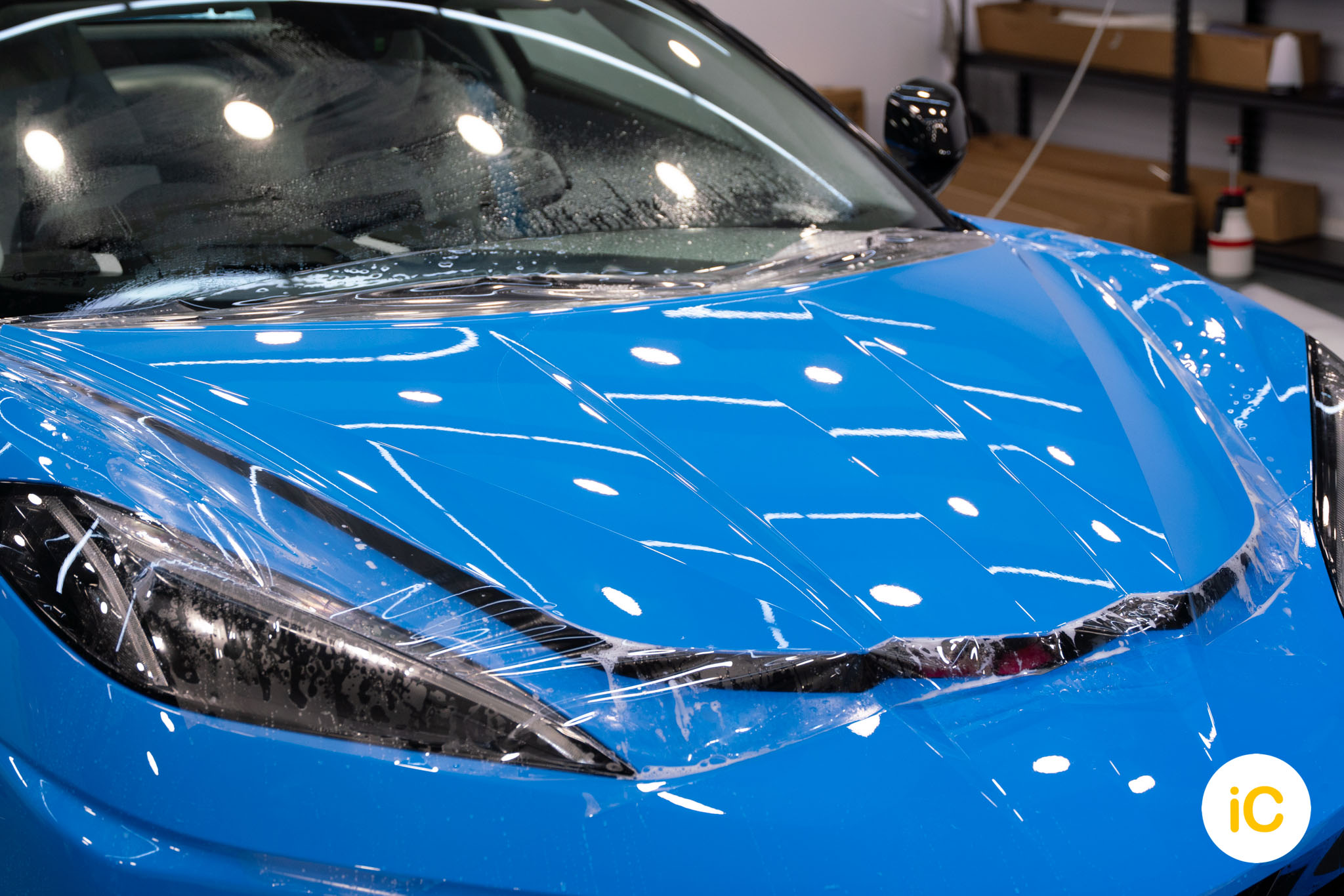 Chevrolet CORVETTE C8 透明 PPF 施工作品