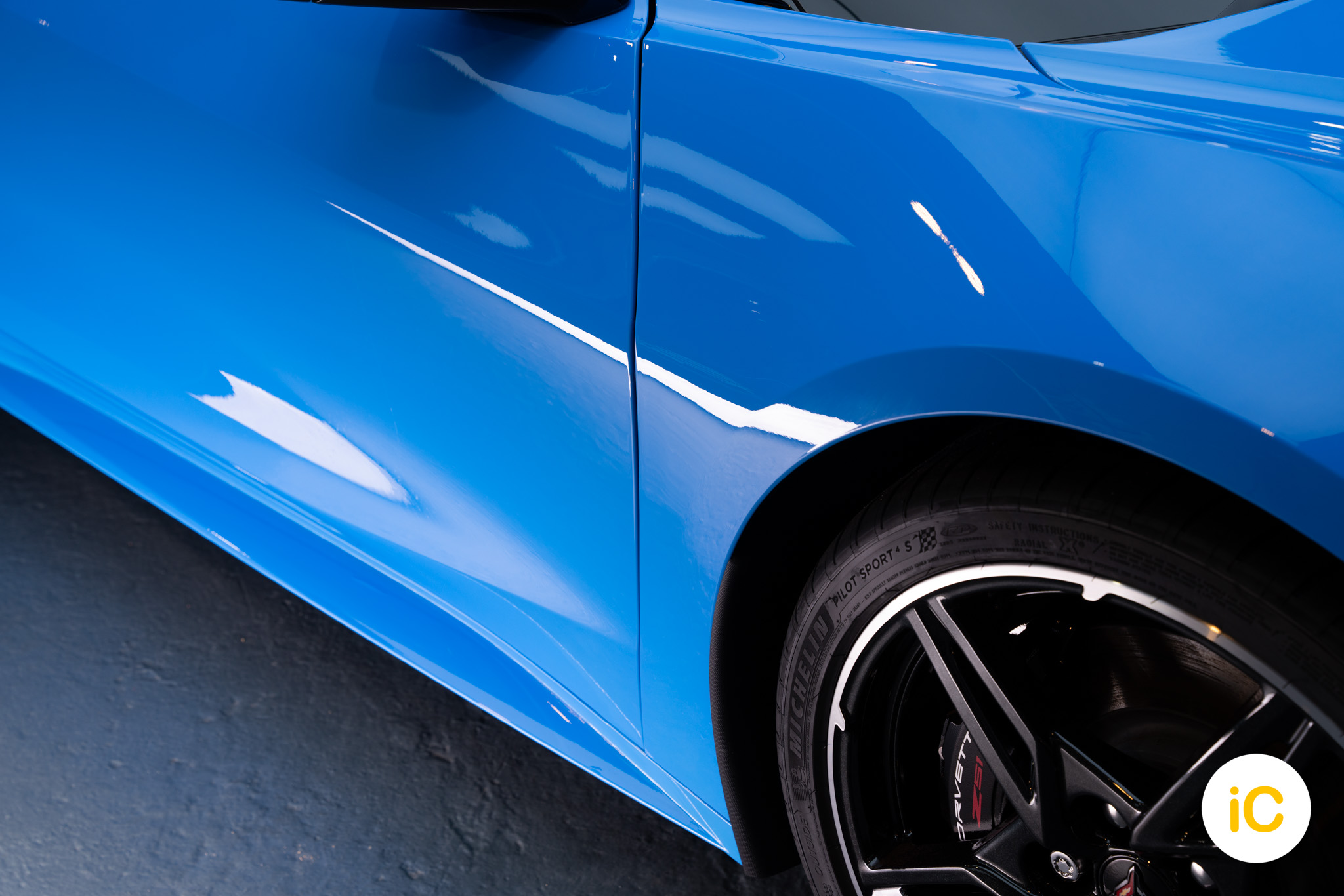 Chevrolet CORVETTE C8 透明 PPF 施工作品