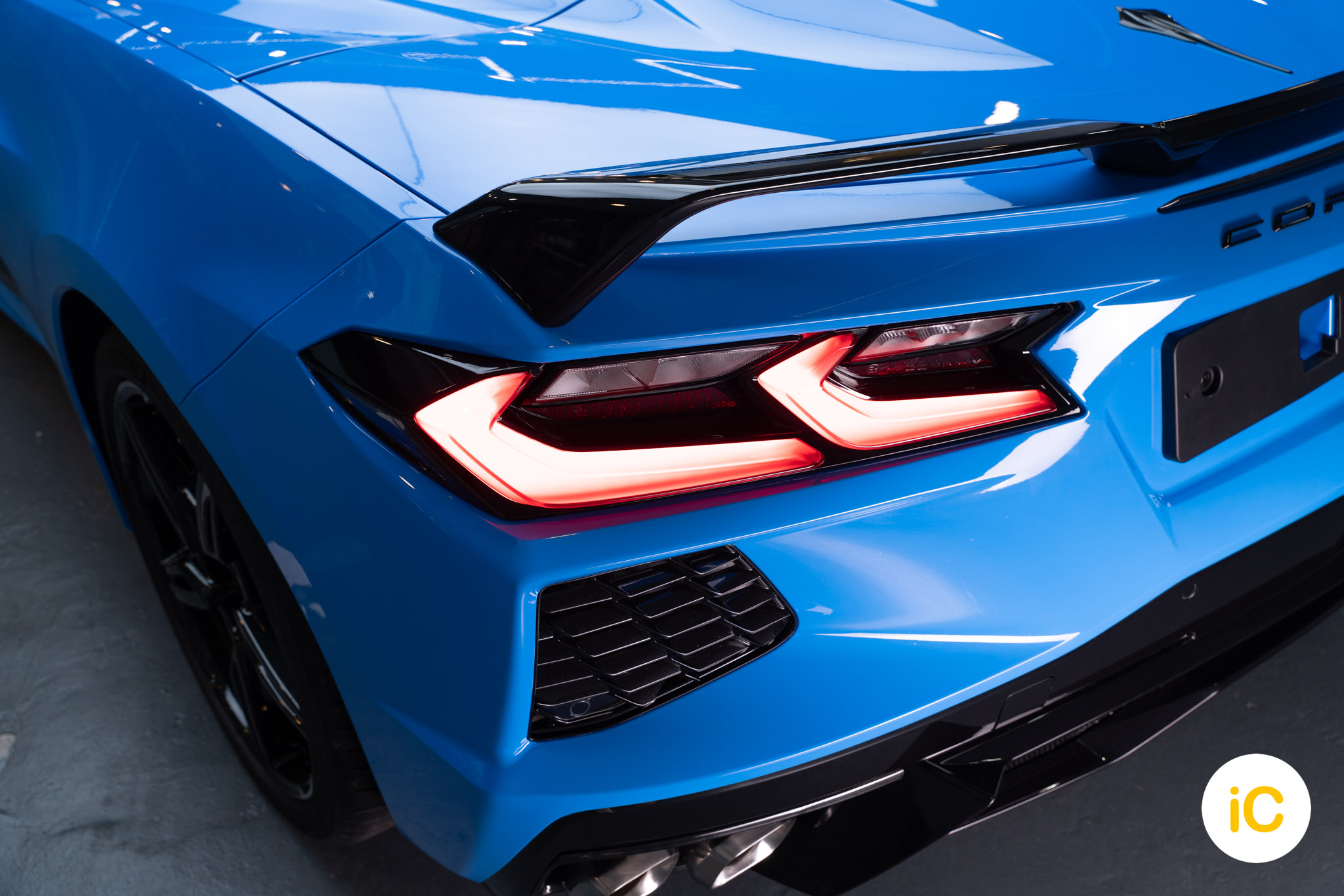 Chevrolet CORVETTE C8 透明 PPF 施工作品