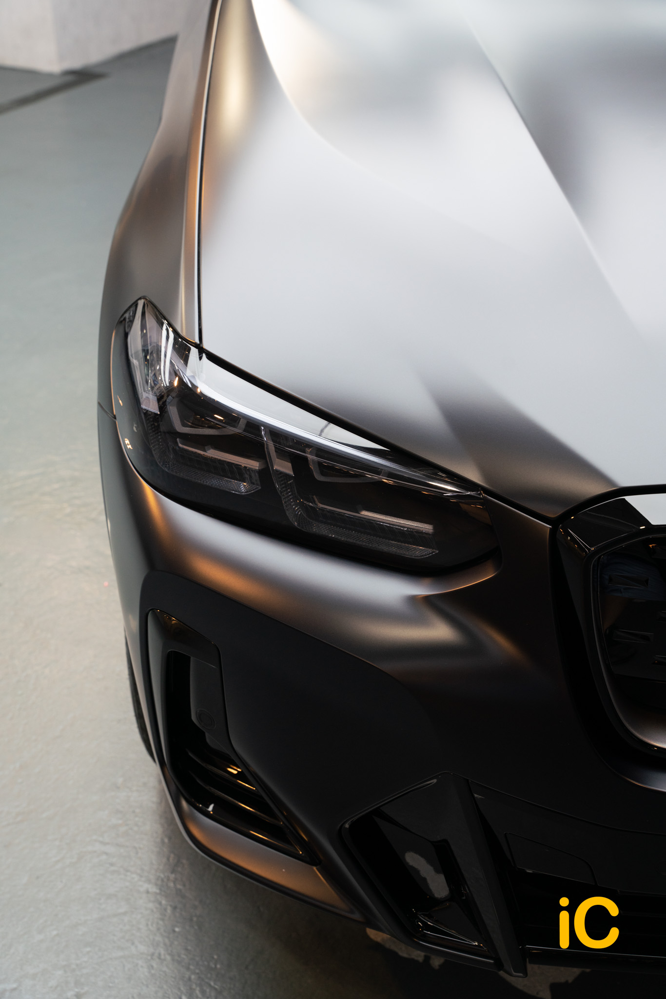 BMW iX3 Carbon Black 透明 PPF 施工作品