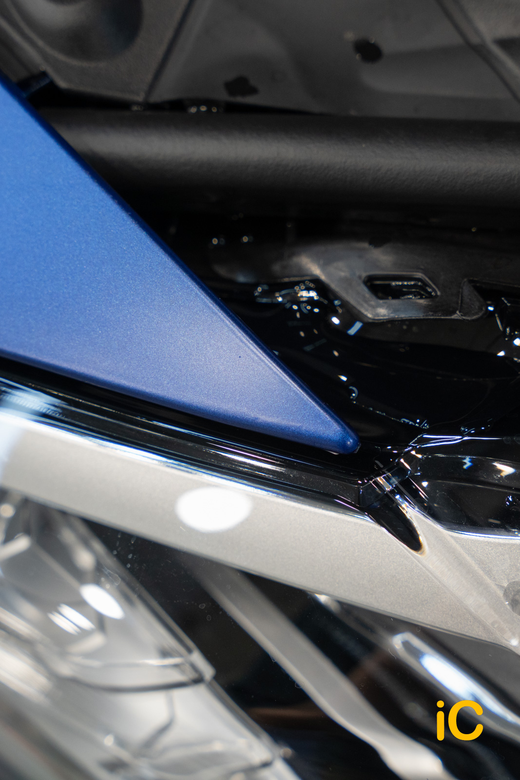 BMW i4 Portimao Blue 透明 PPF 施工作品