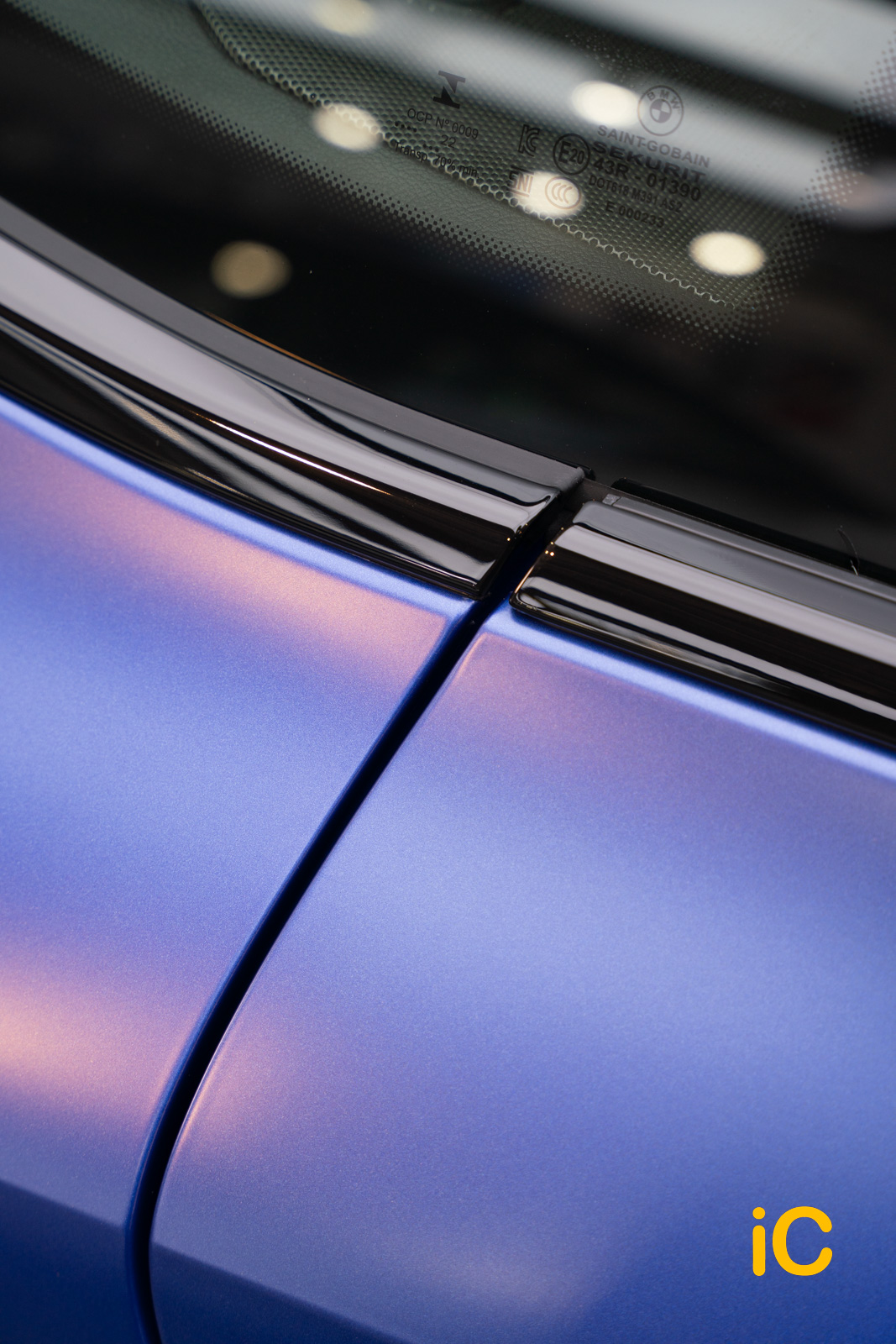 BMW i4 Portimao Blue 透明 PPF 施工作品