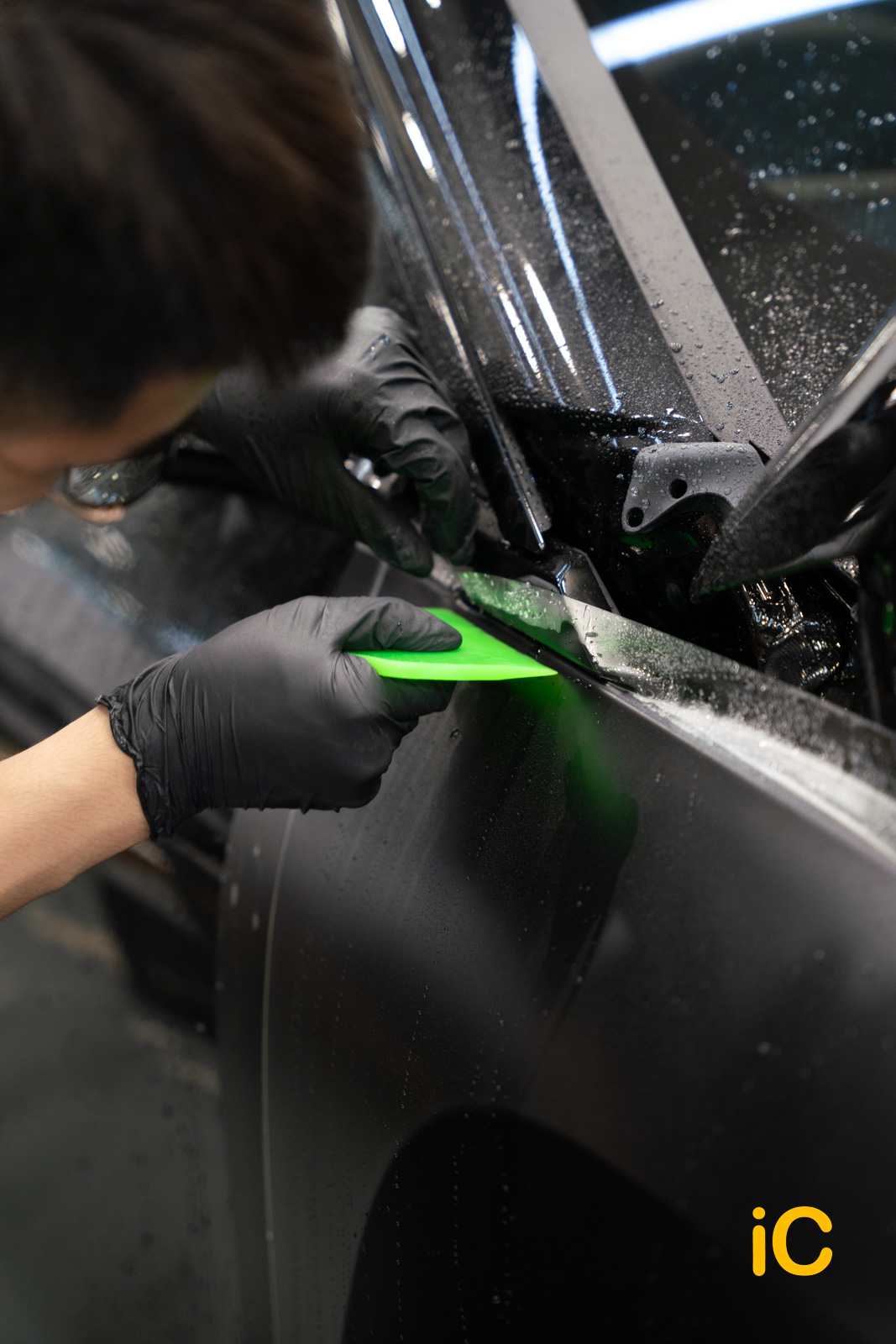 BMW iX Black Sapphire 透明 PPF 施工作品