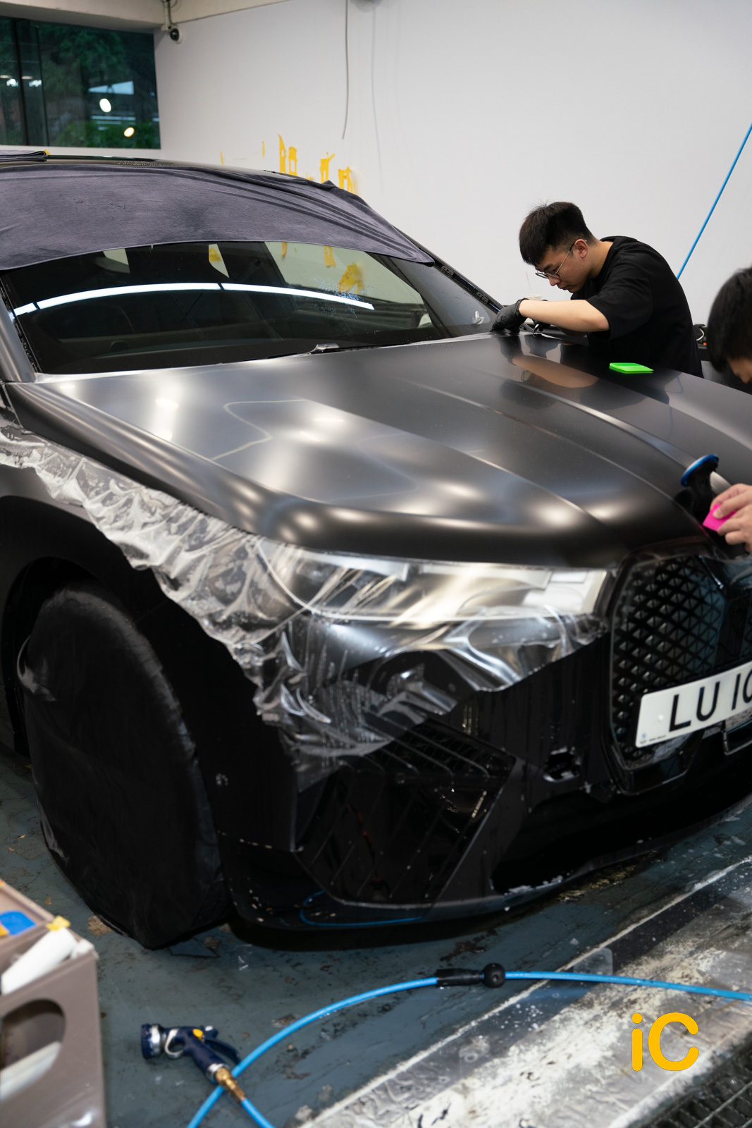 BMW iX Black Sapphire 透明 PPF 施工作品