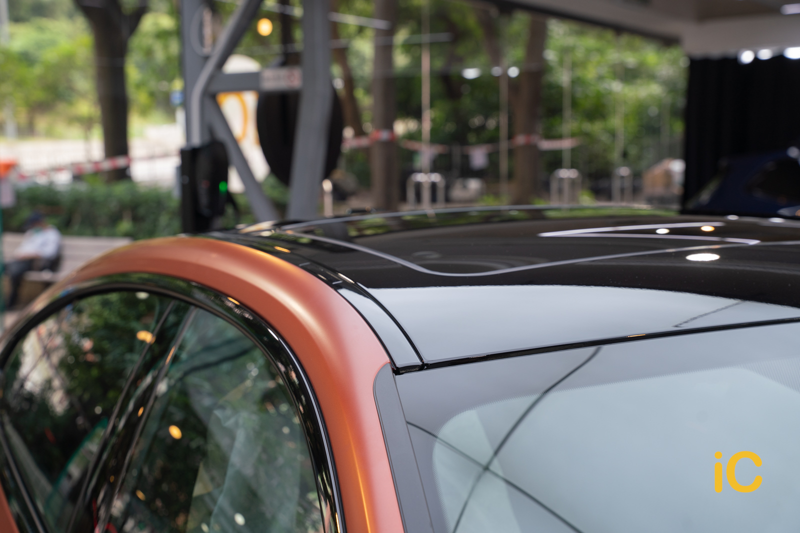 BMW i4 Sunset Orange 透明 PPF 施工作品