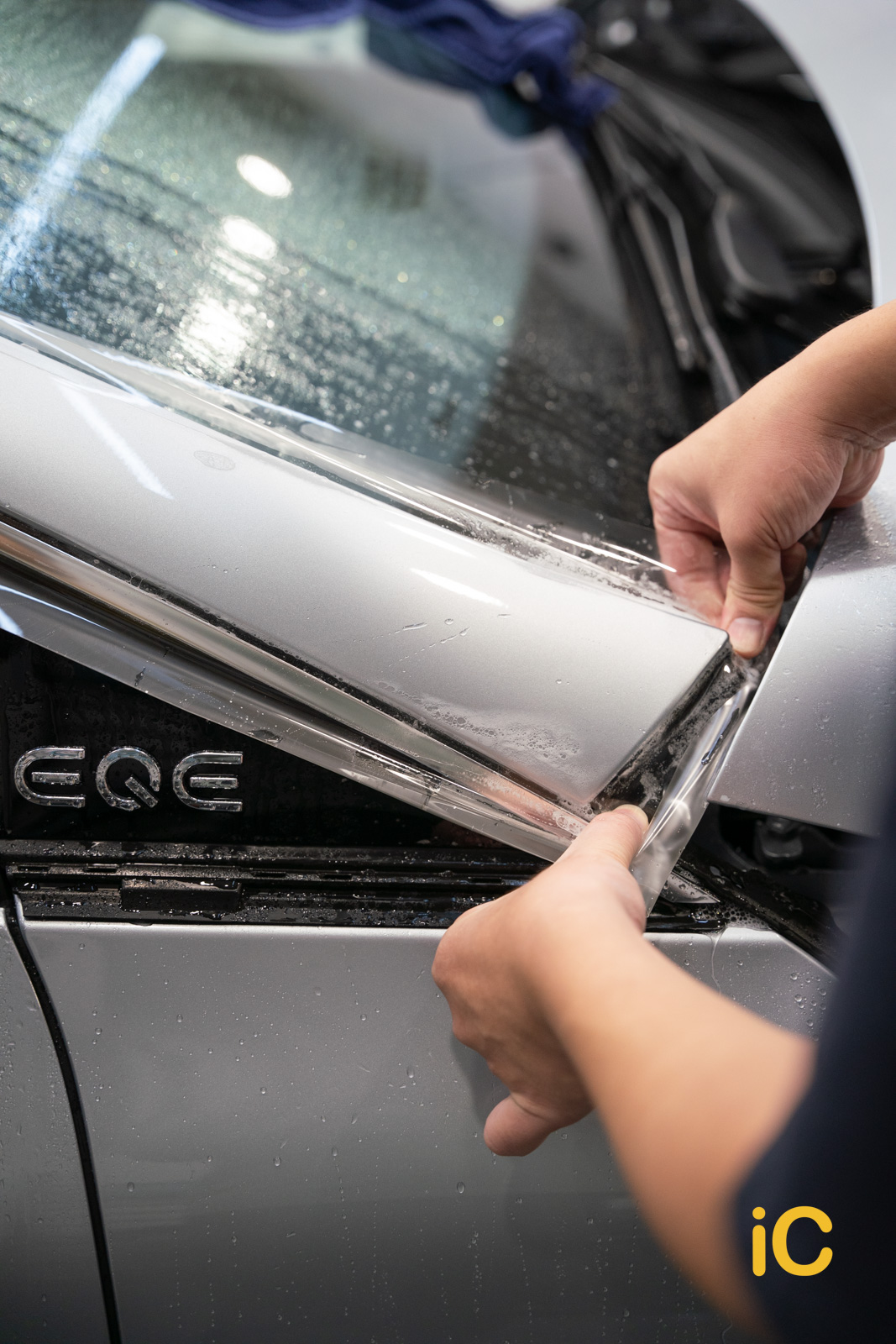 Mercedes-Benz EQE 透明 PPF 施工作品