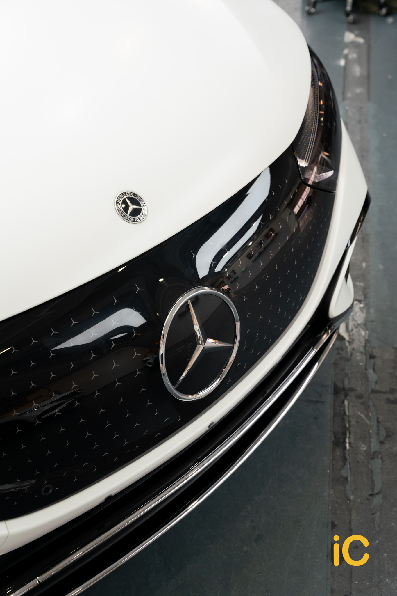 Mercedes-Benz EQE 透明 PPF 施工作品