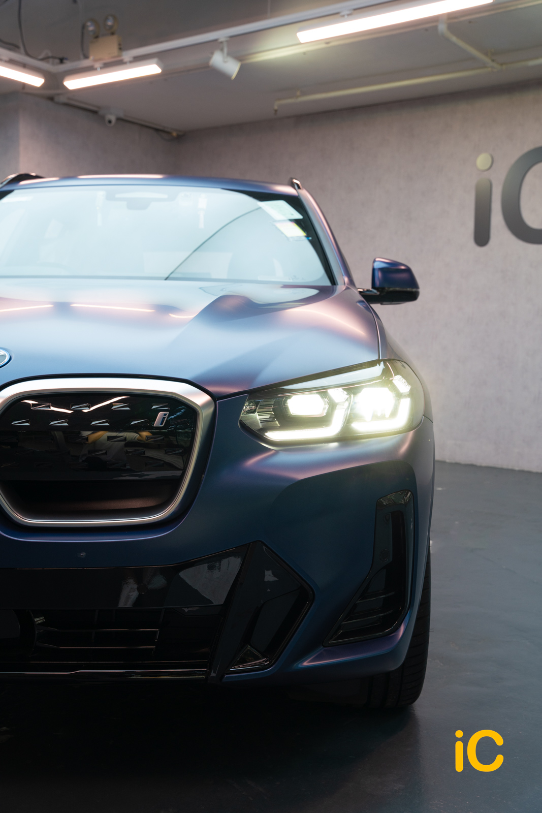 BMW iX3 Phytonic Blue 透明 PPF 施工作品
