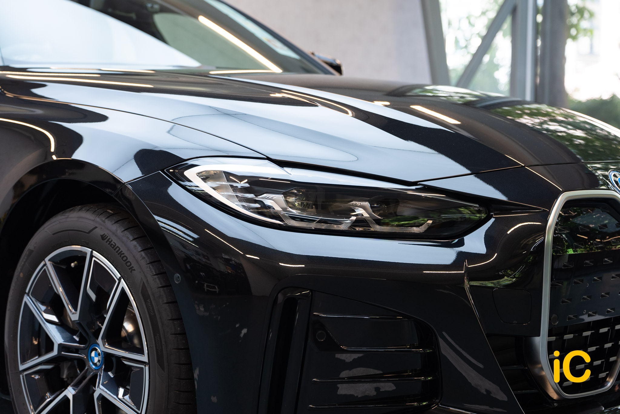 BMW i4 Black Sapphire 透明 PPF 施工作品