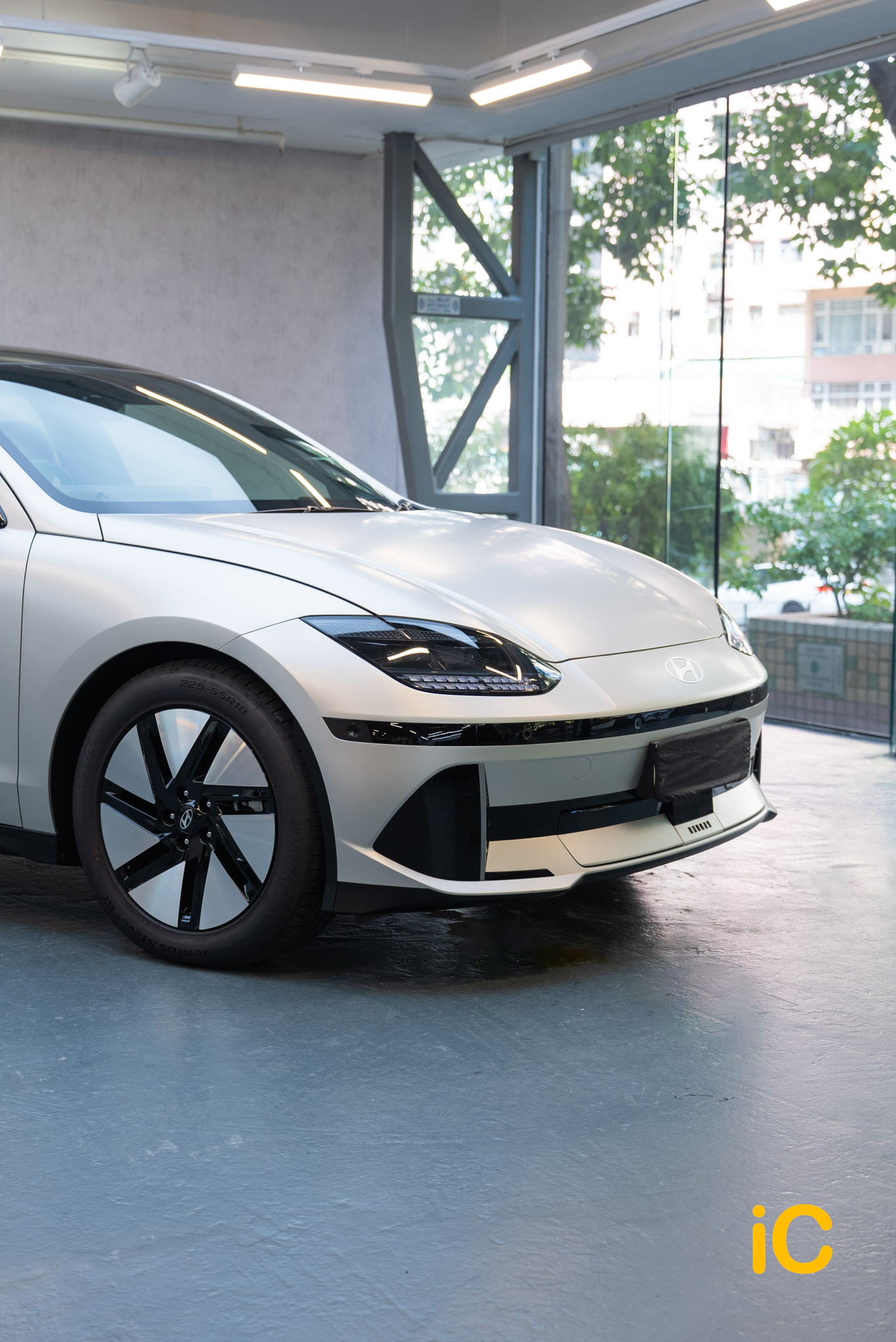 Hyundai IONIQ 6 Gravity Gold Matte 透明 PPF 施工作品